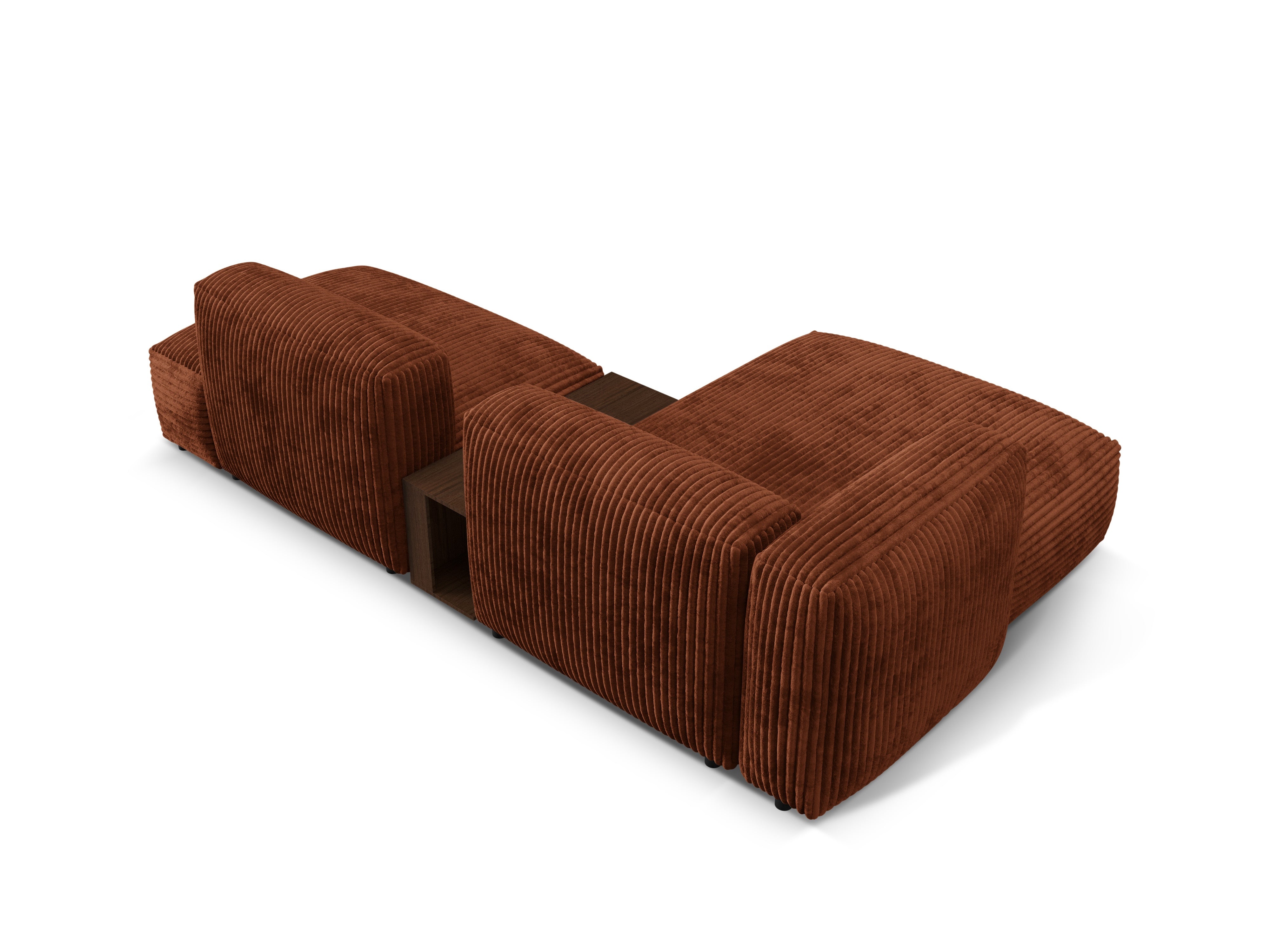 Left -handed corner with Martin's table, brick corduroy