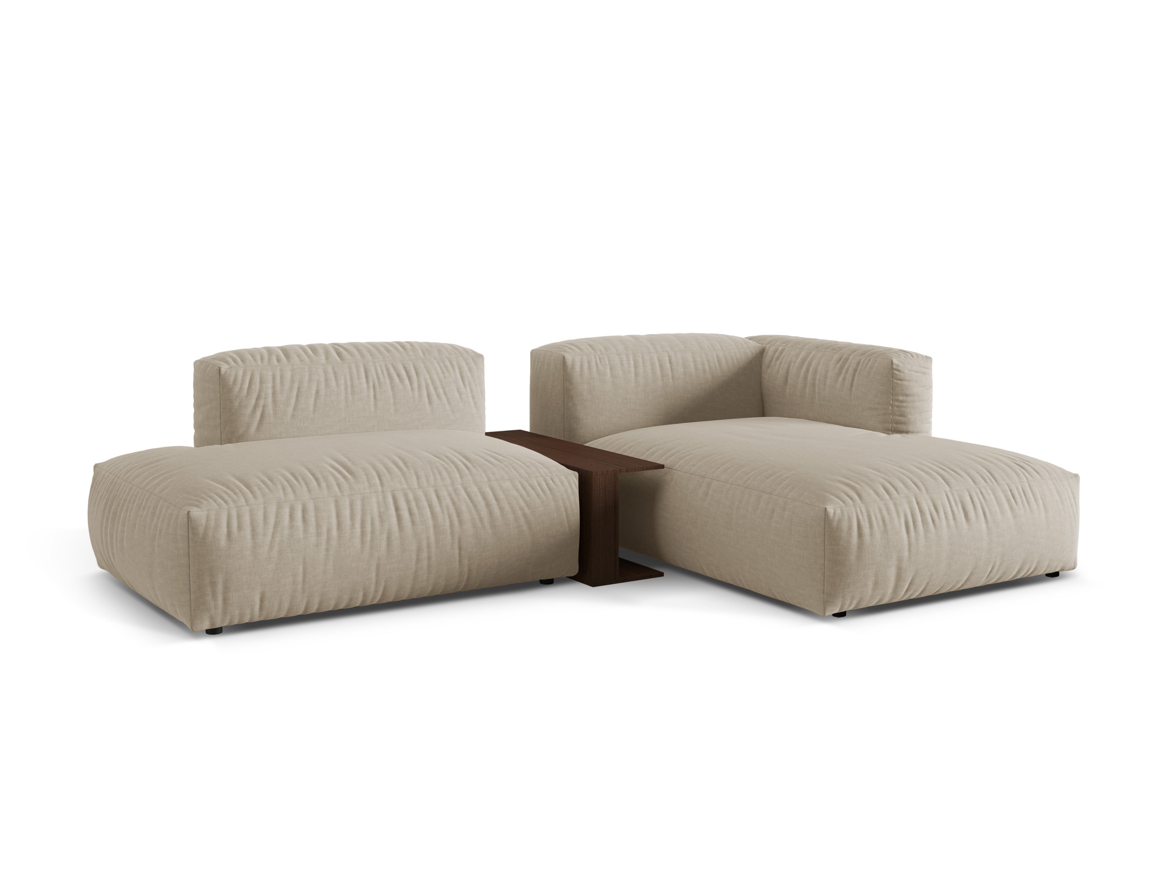 Right -sided corner with a light beige Martin table
