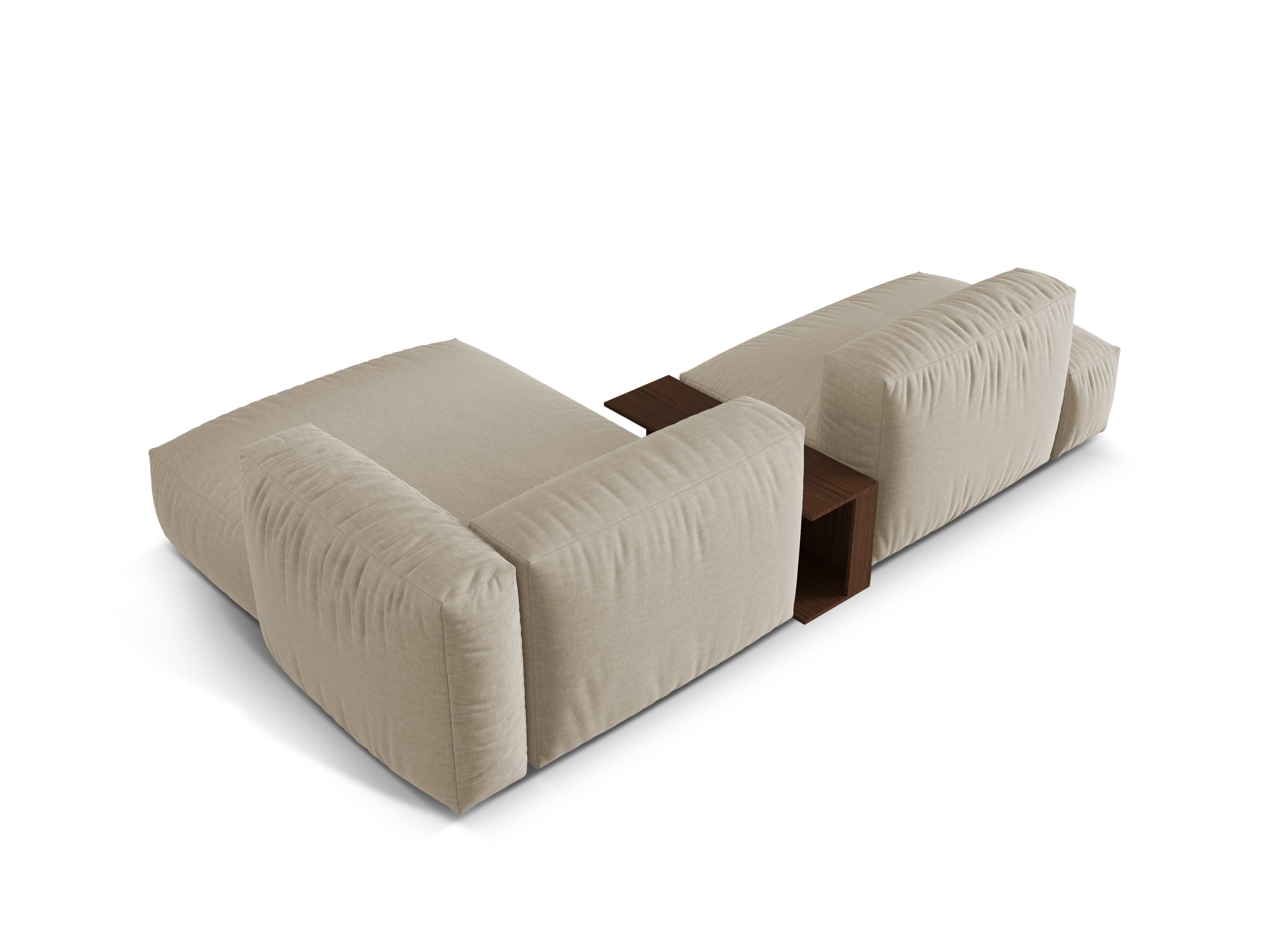 Right -sided corner with a light beige Martin table