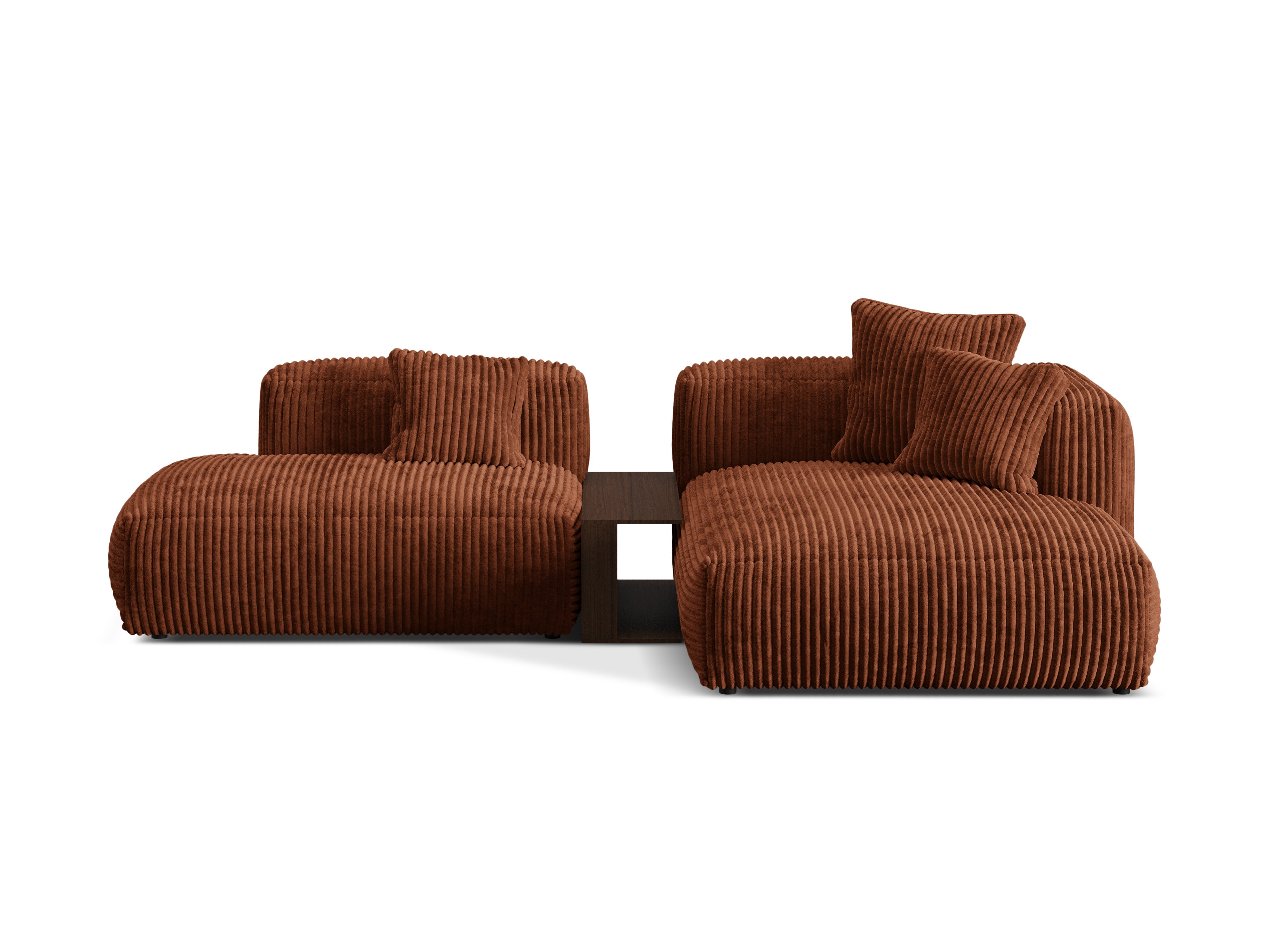 Right -sided corner with Martin's table, brick corduroy