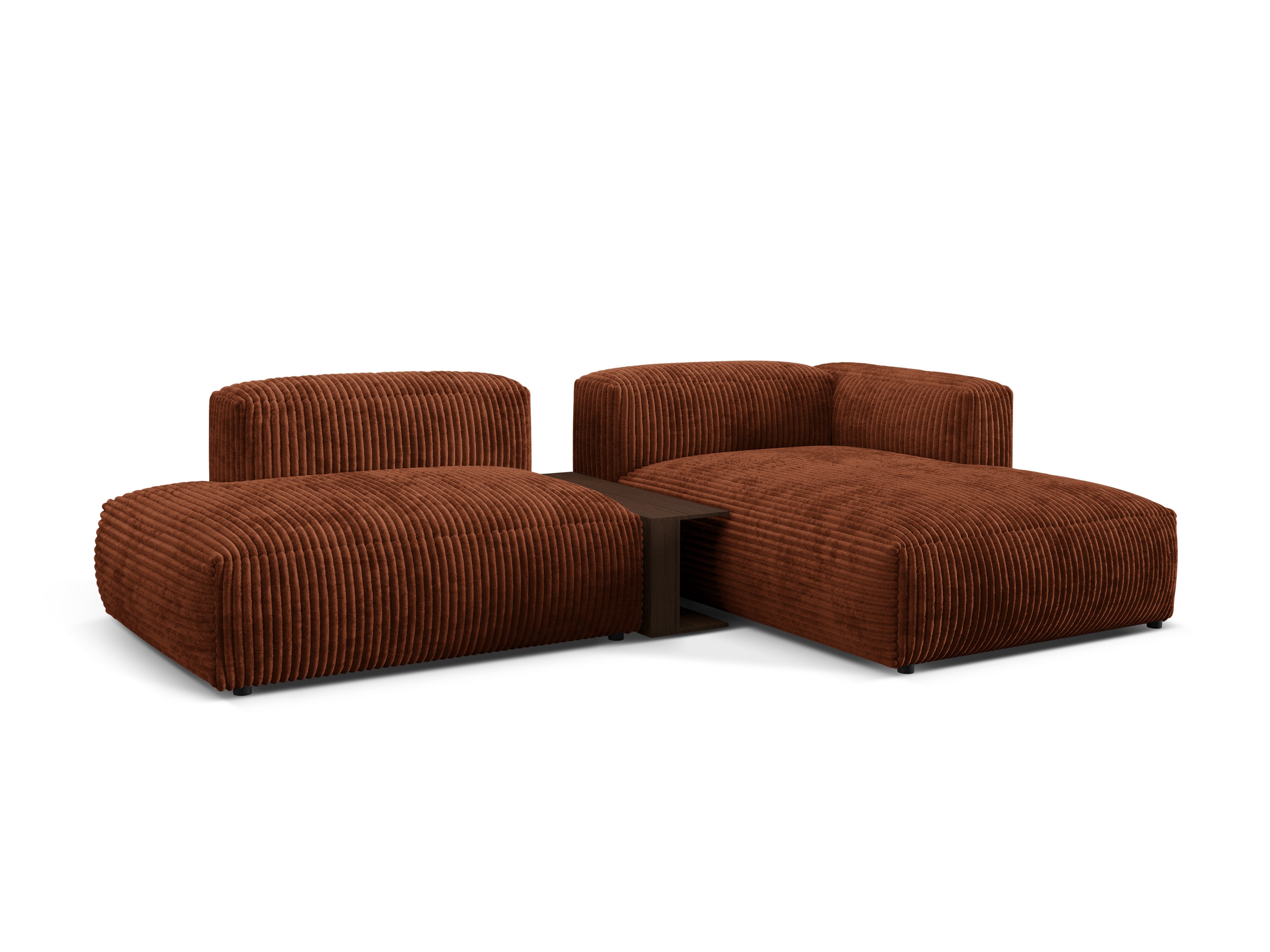 Right -sided corner with Martin's table, brick corduroy