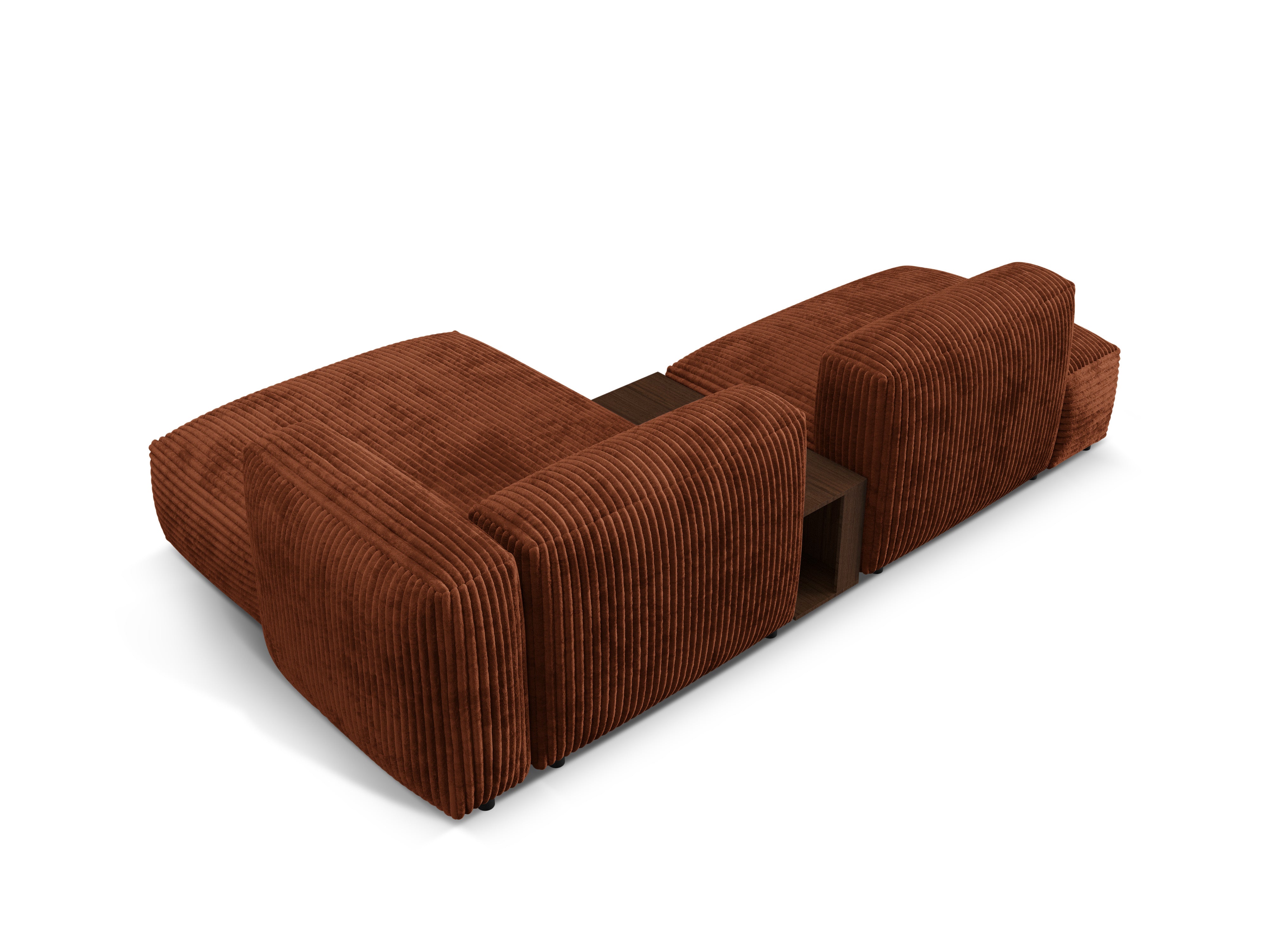 Right -sided corner with Martin's table, brick corduroy