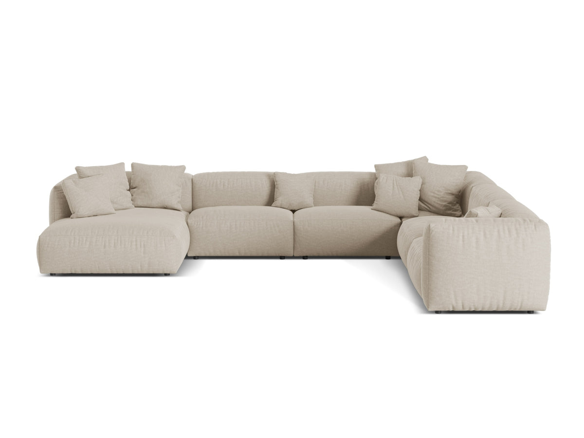 Narożnik modułowy prawostronny duży MARTINA jasnobeżowy – Micadoni