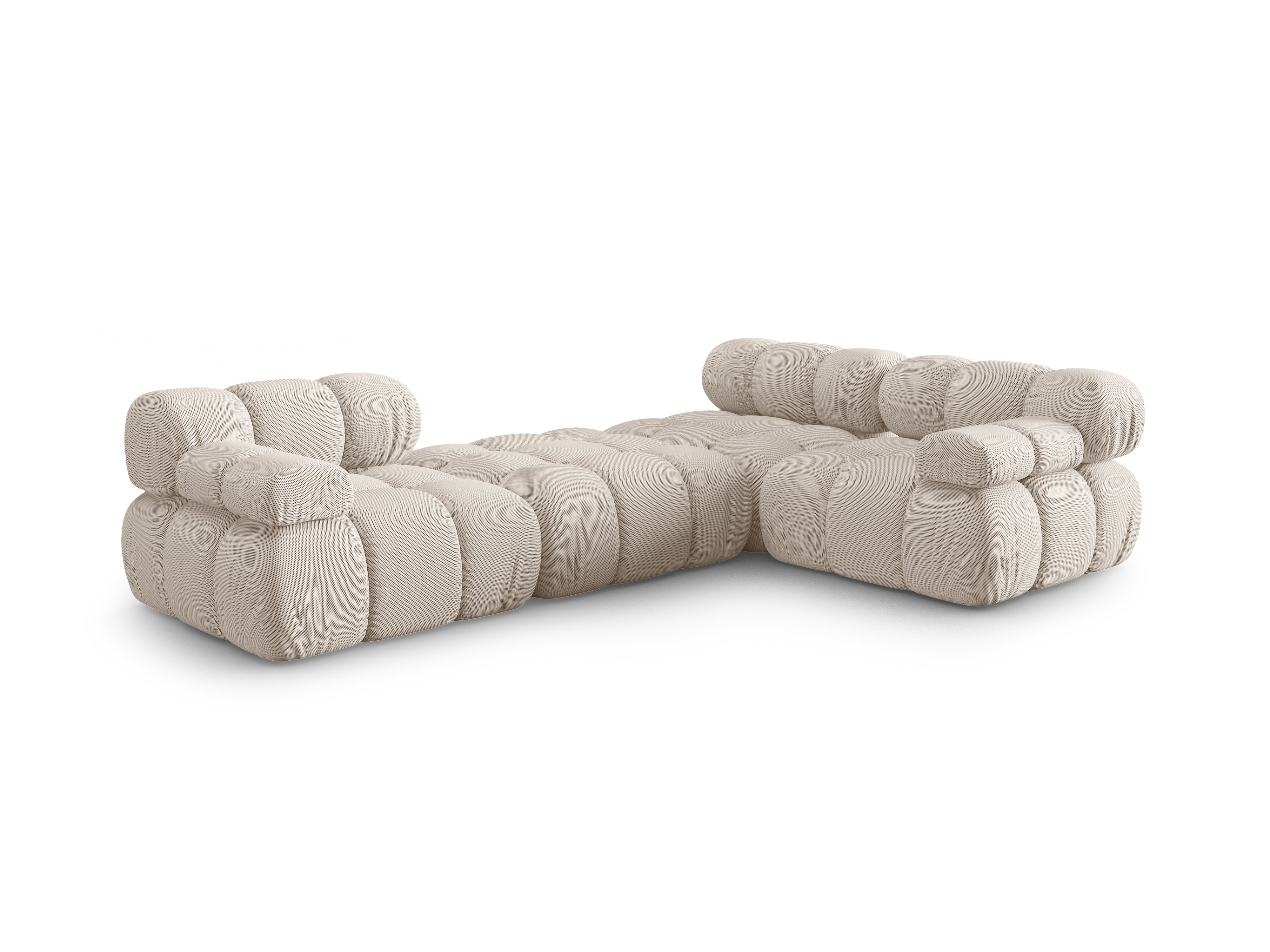 Universal corner sofa BELLIS beige 3D fabric