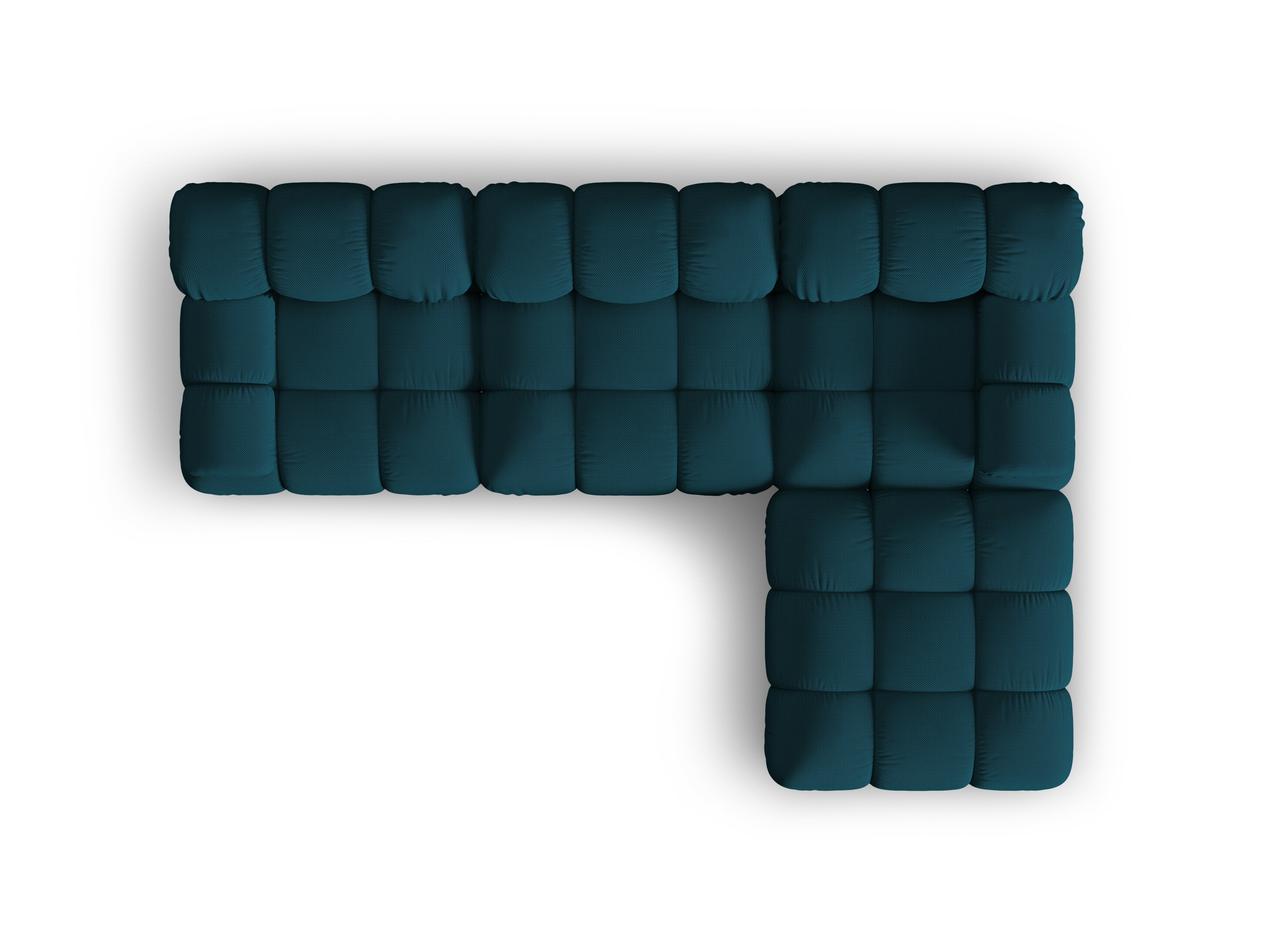 Universal corner sofa BELLIS in marine 3D fabric