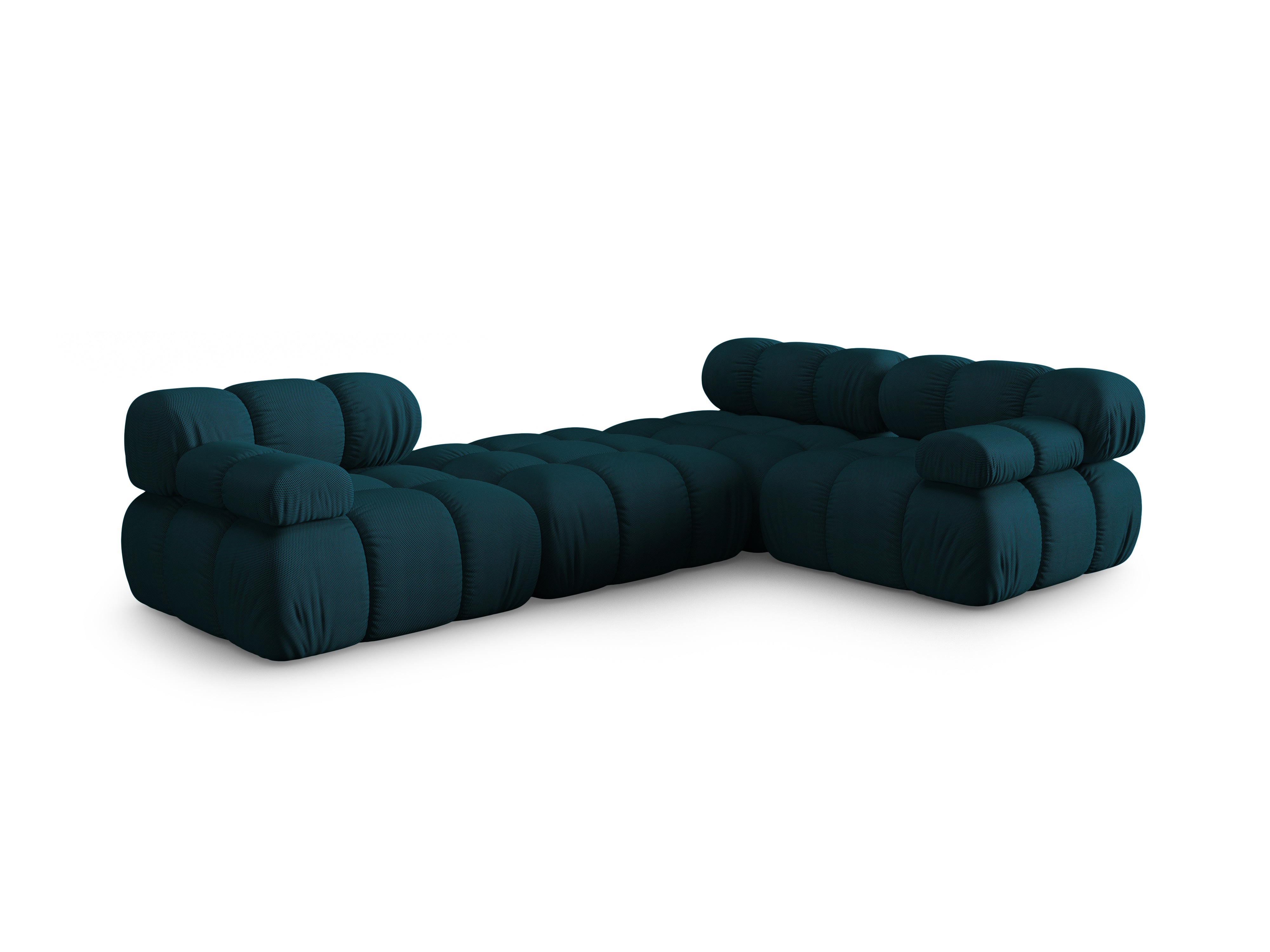 Universal corner sofa BELLIS in marine 3D fabric