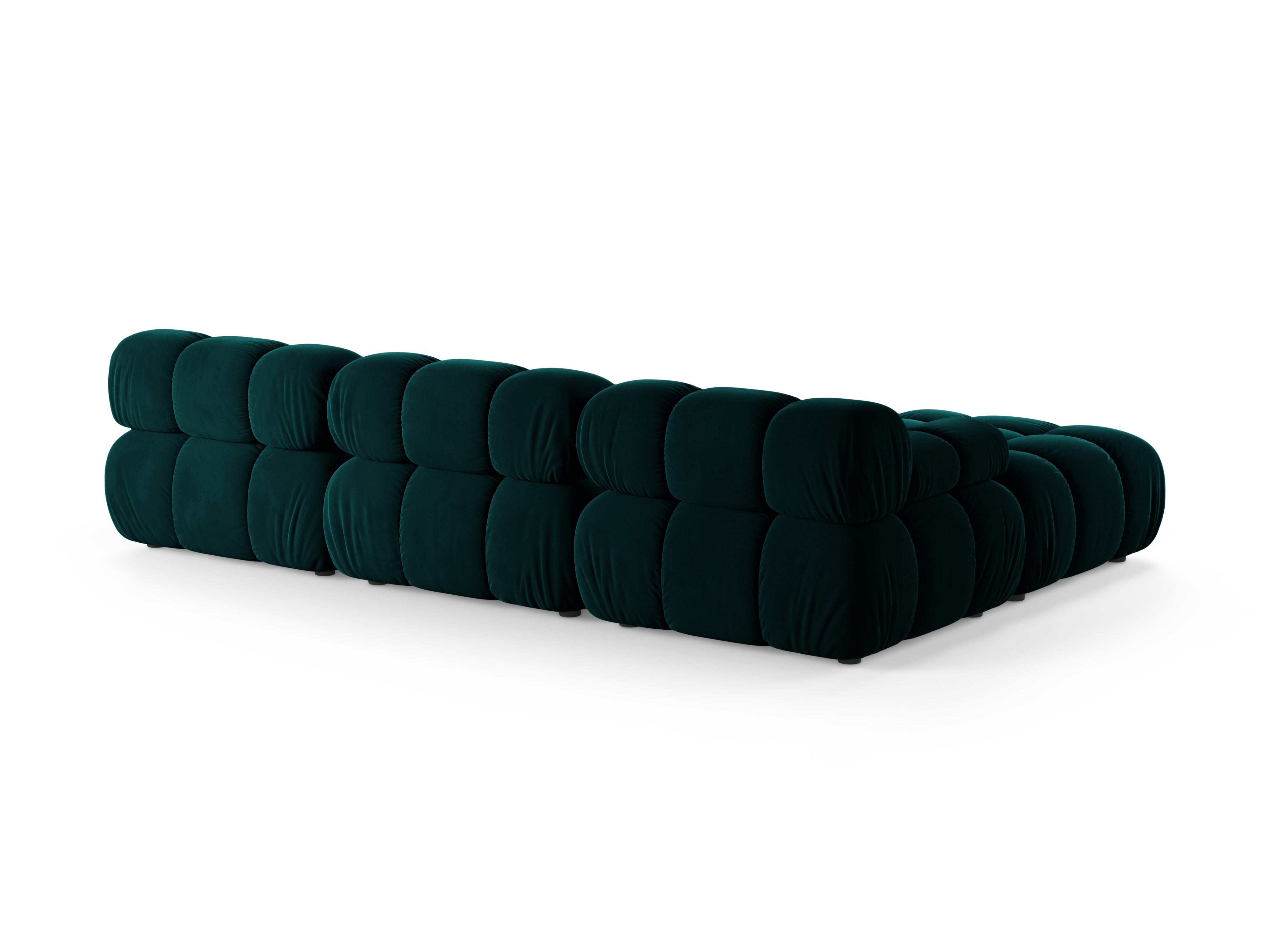 Universal corner sofa BELLIS deep petrol velvet