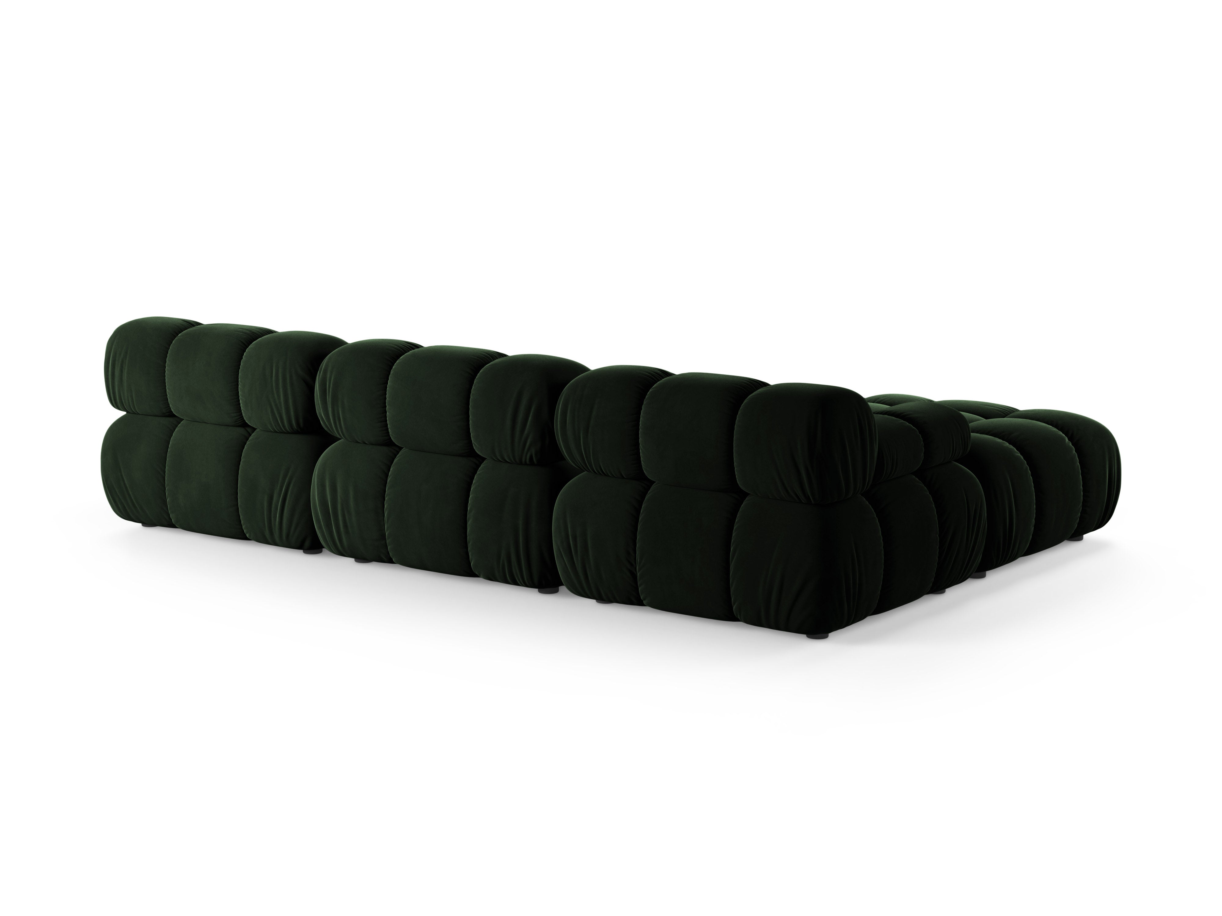 Universal Corner Sofa BELLIS in Bottle Green Velvet