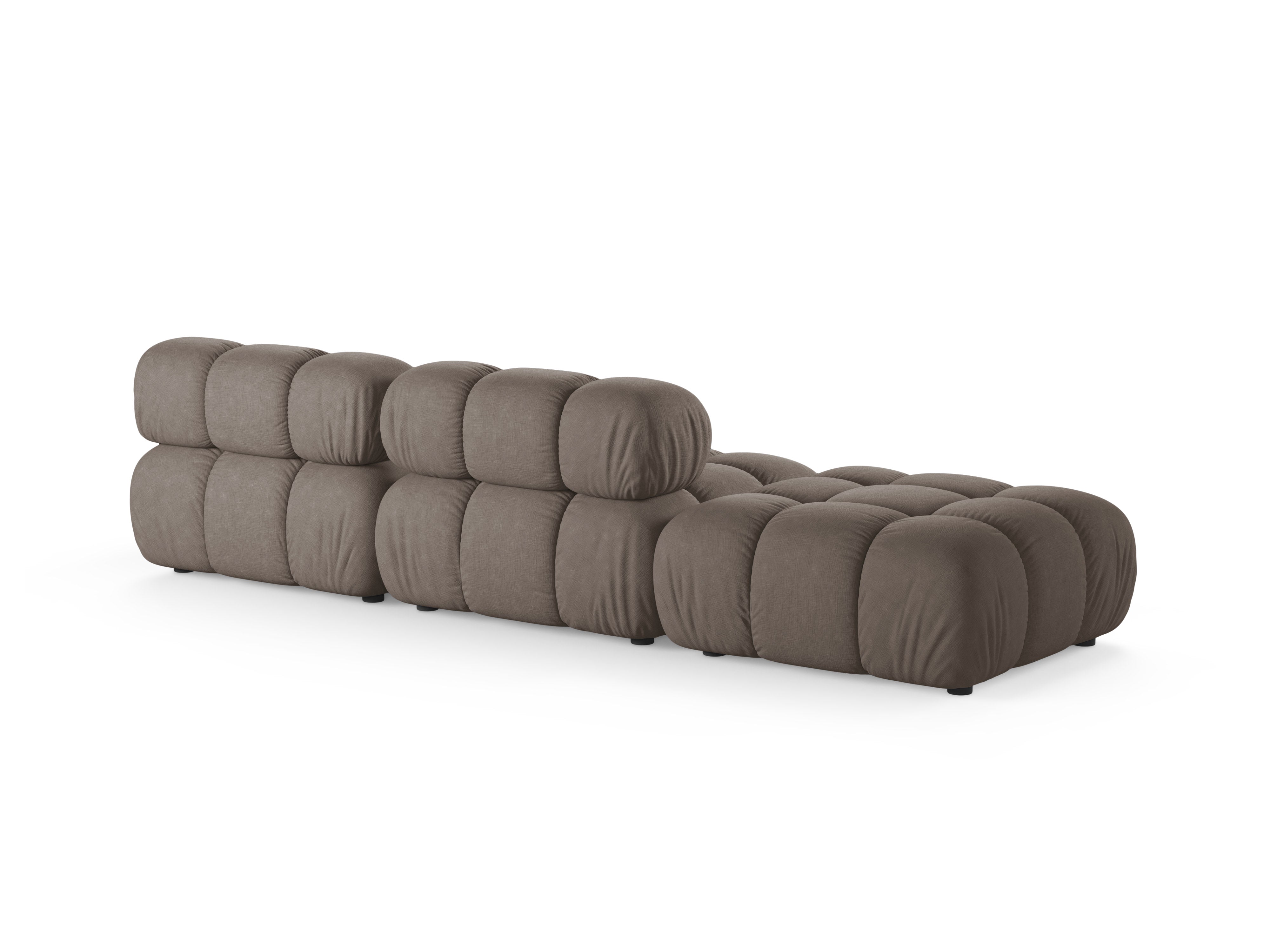 Left-facing open modular sofa BELLIS cappuccino