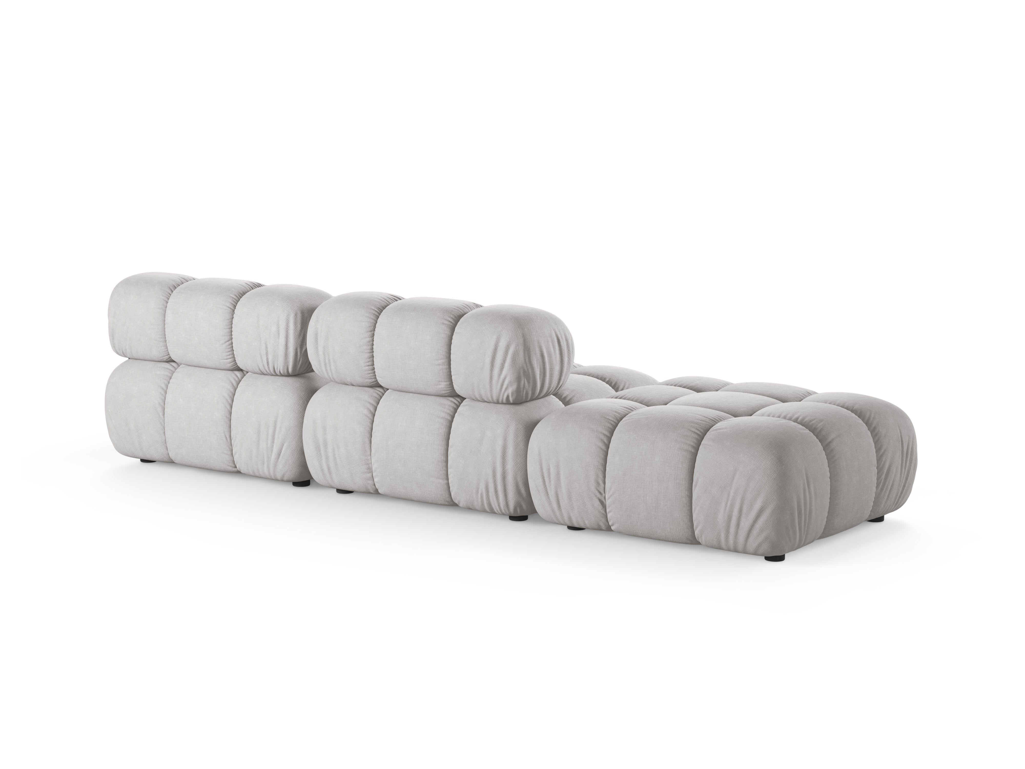 Open left-sided modular sofa BELLIS light gray