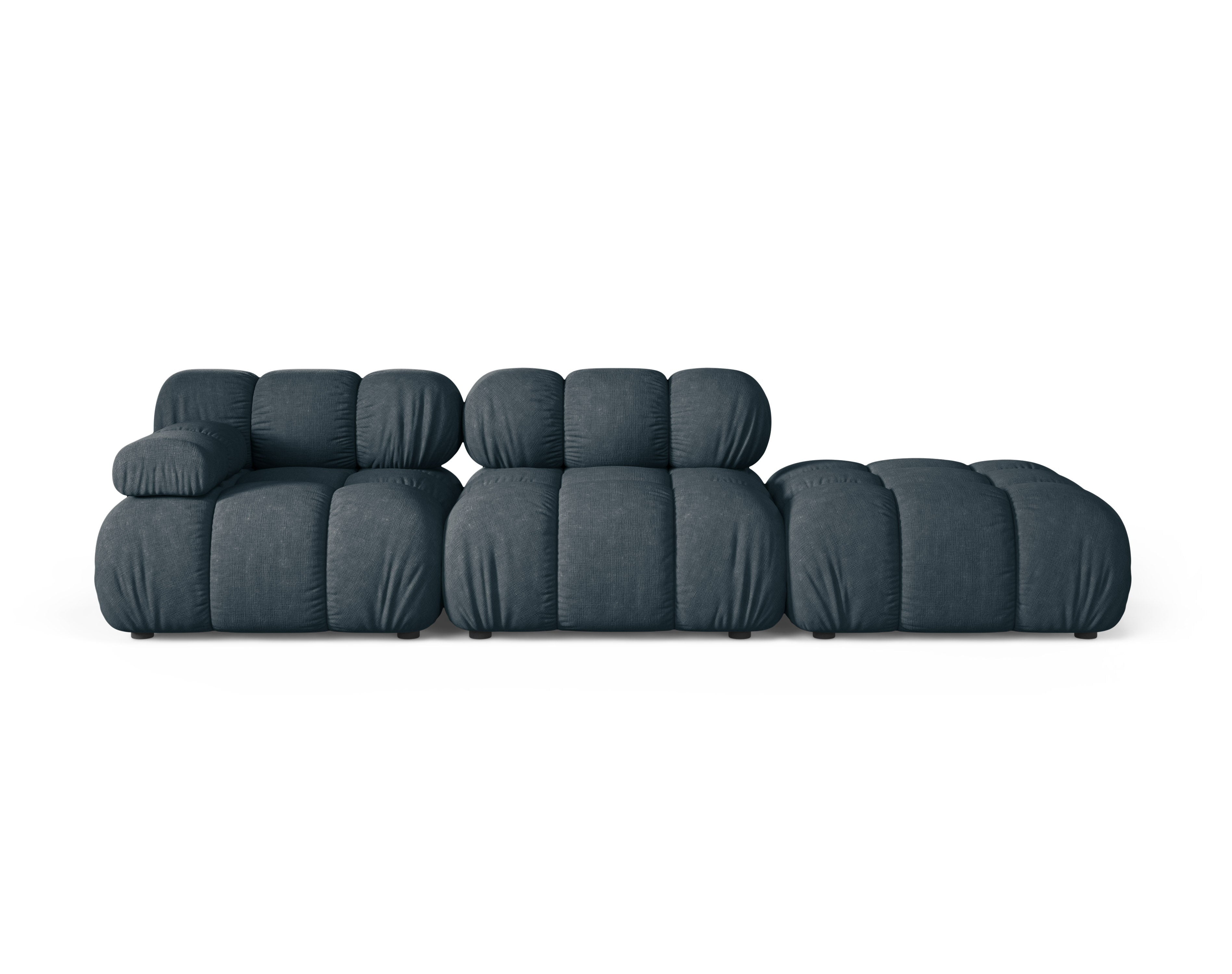 Sofa modułowa otwarta prawostronna BELLIS głęboki petrol