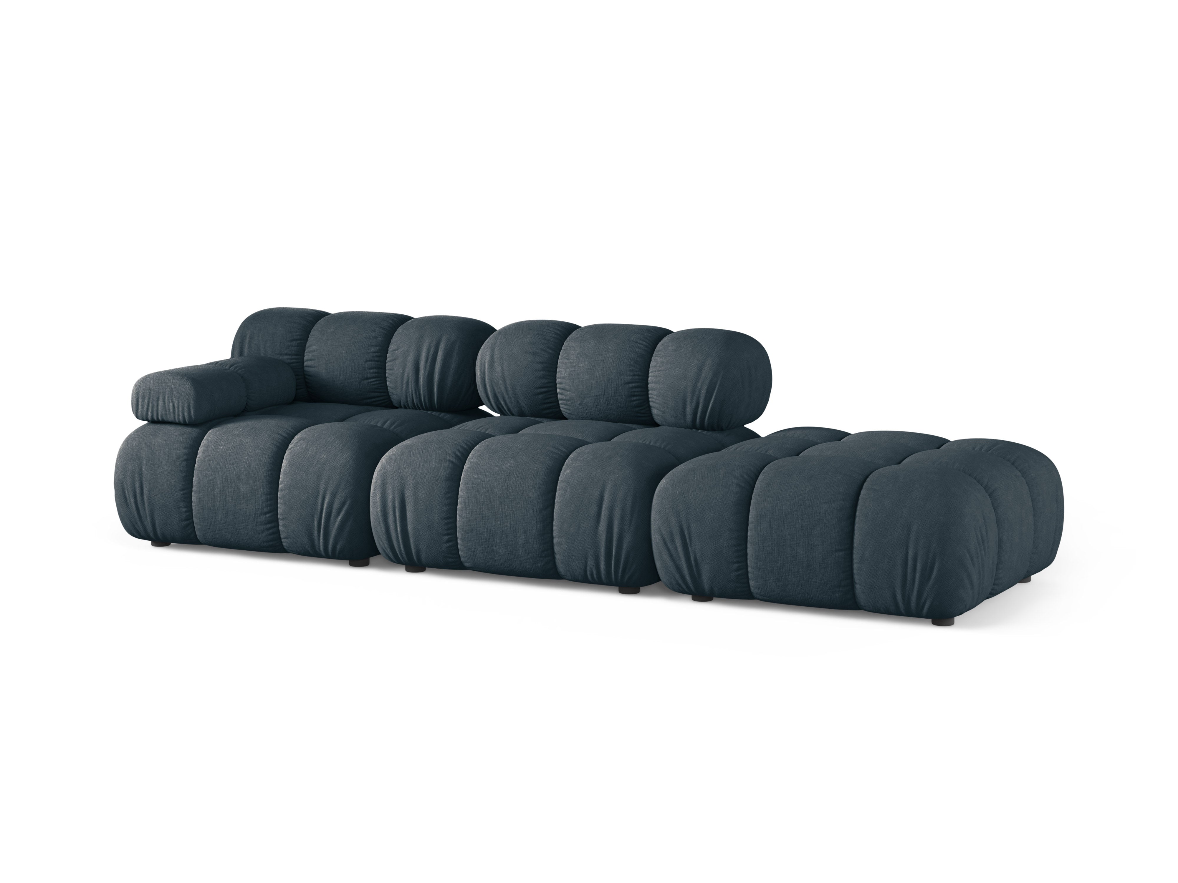 Sofa modułowa otwarta prawostronna BELLIS głęboki petrol