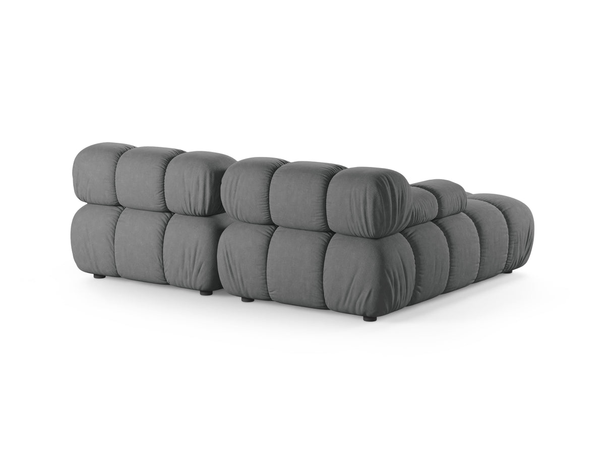 Left-facing 2-seater corner sofa BELLIS in gray