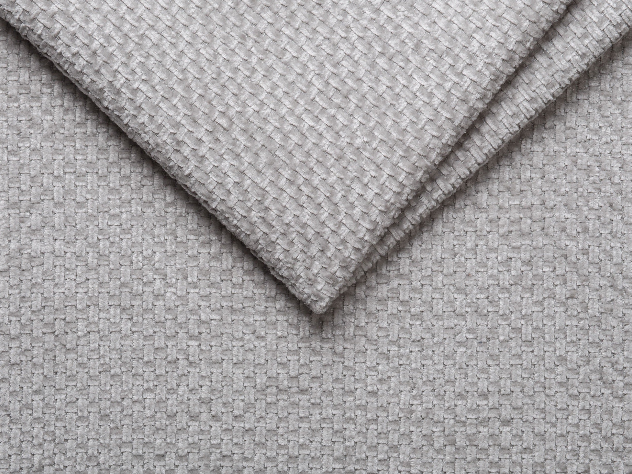 Modularer Ecksofa rechtsseitig 7-sitzig MILEY graues Chenille