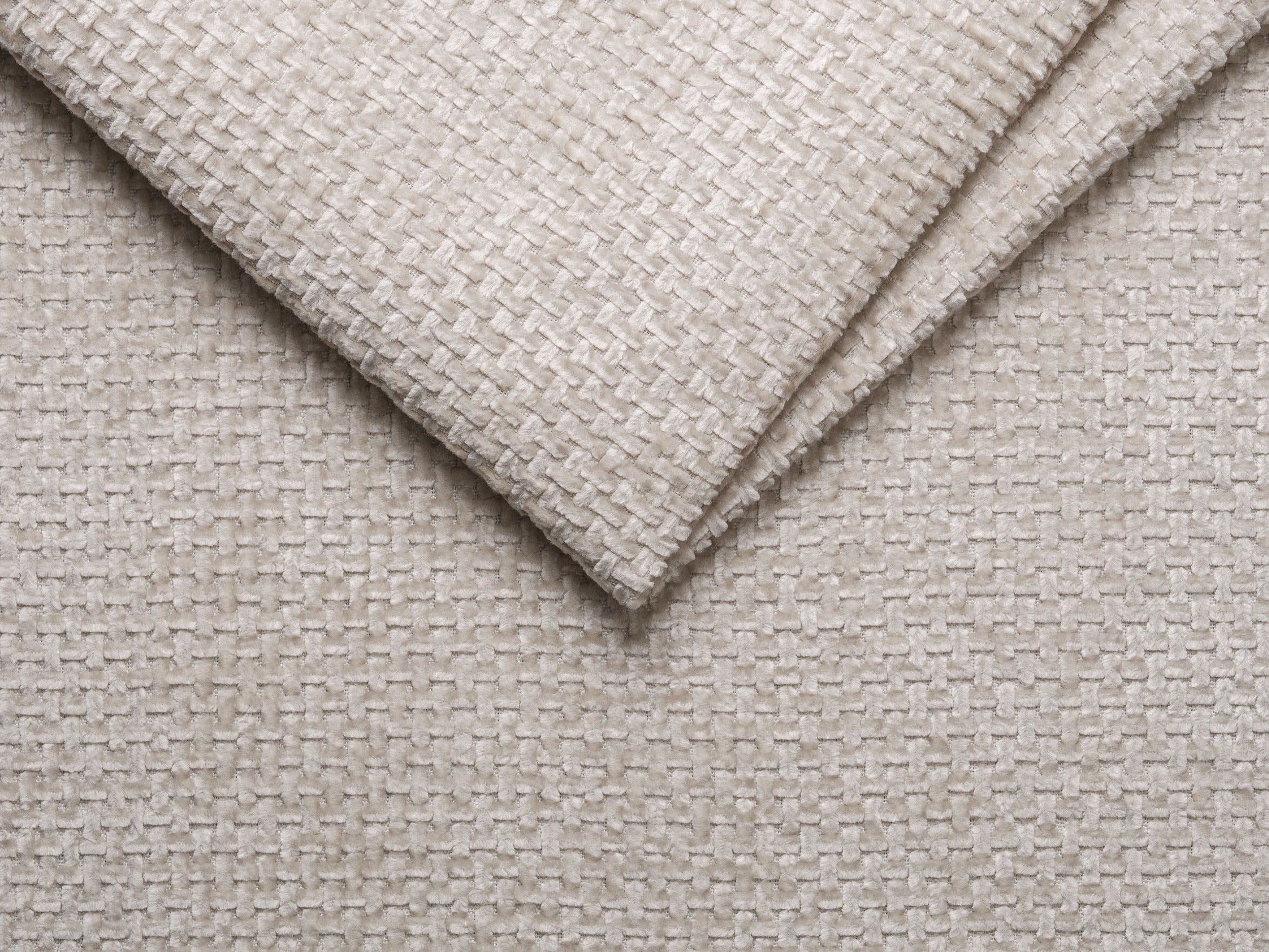 Right-facing modular corner sofa for 7 people MILEY beige chenille