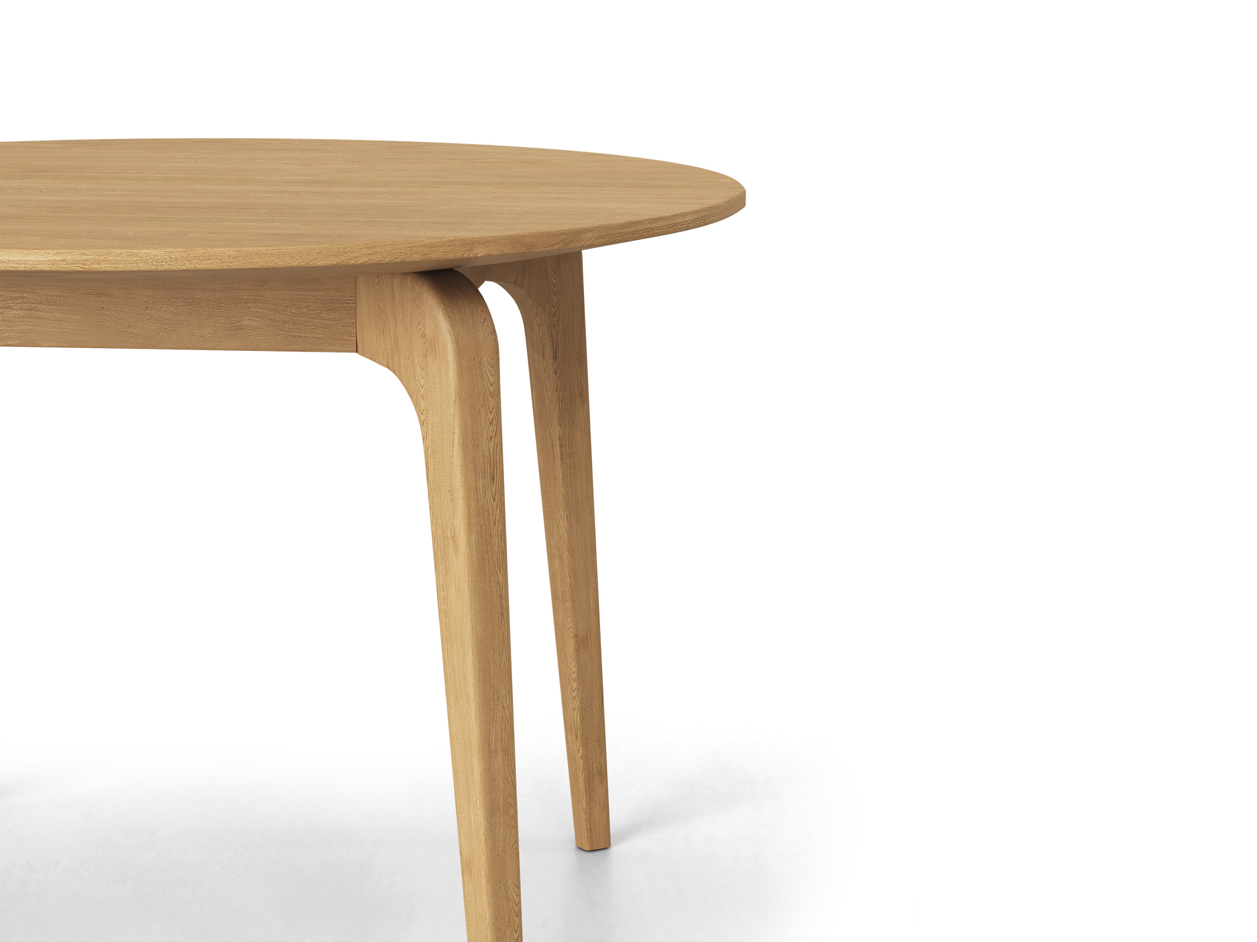 Stół okrągły rozkładany RENEE fornir dębowy