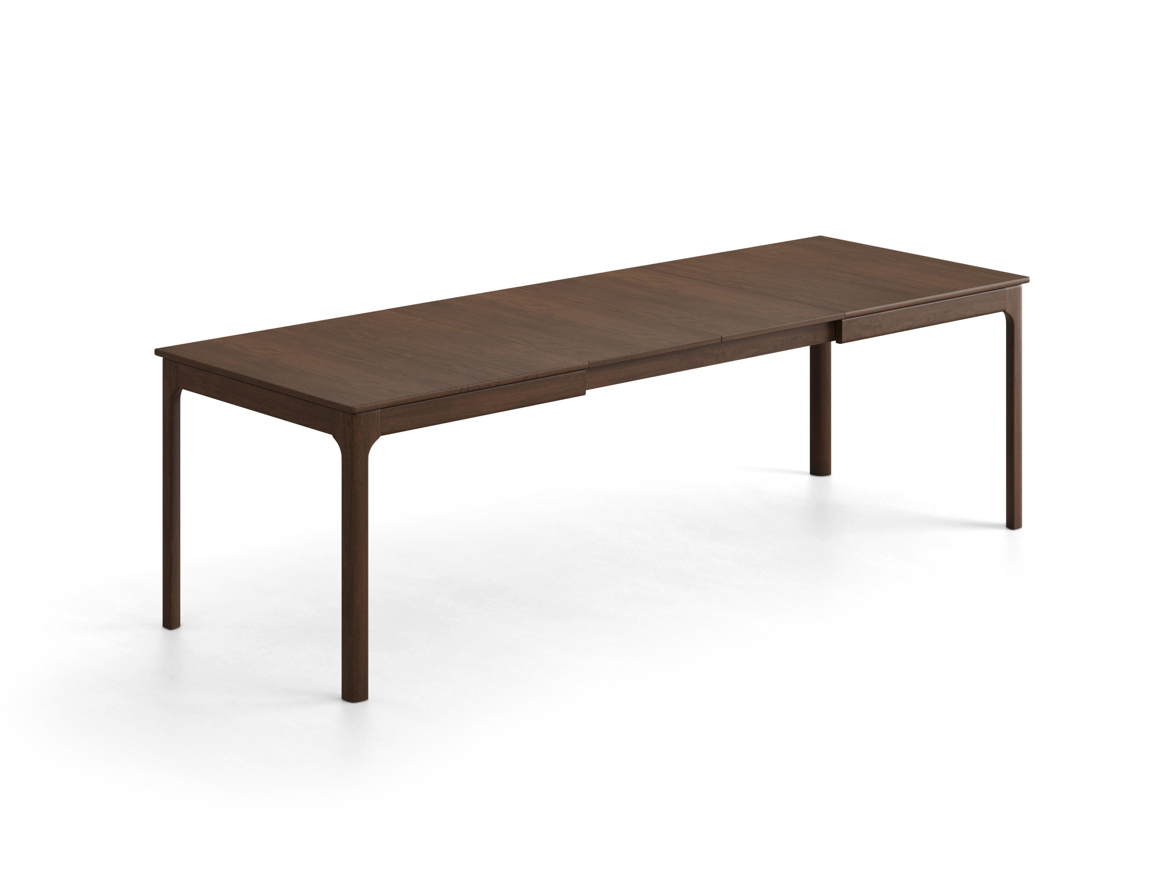 GALA extendable table in dark brown oak