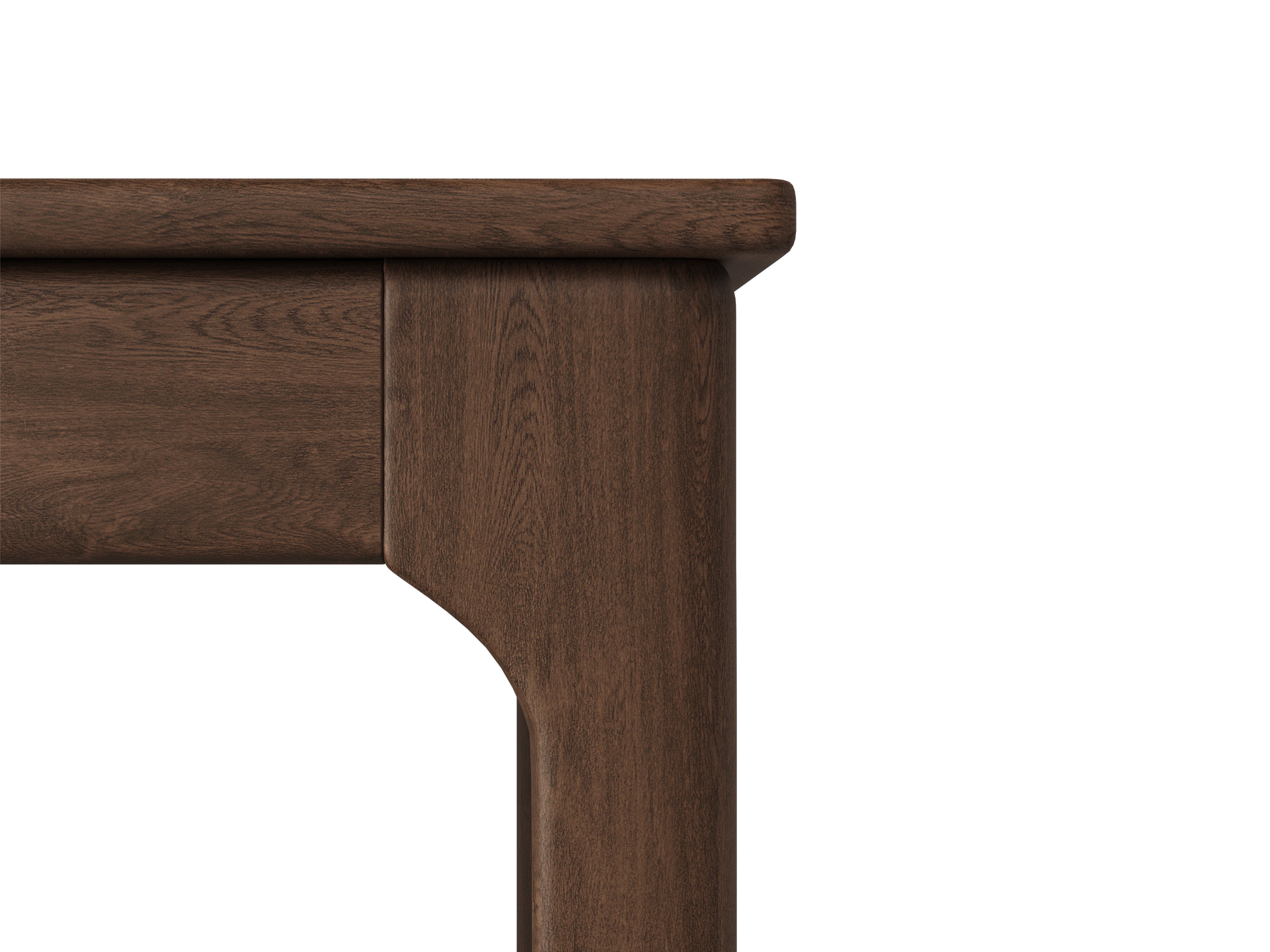 GALA extendable table in dark brown oak