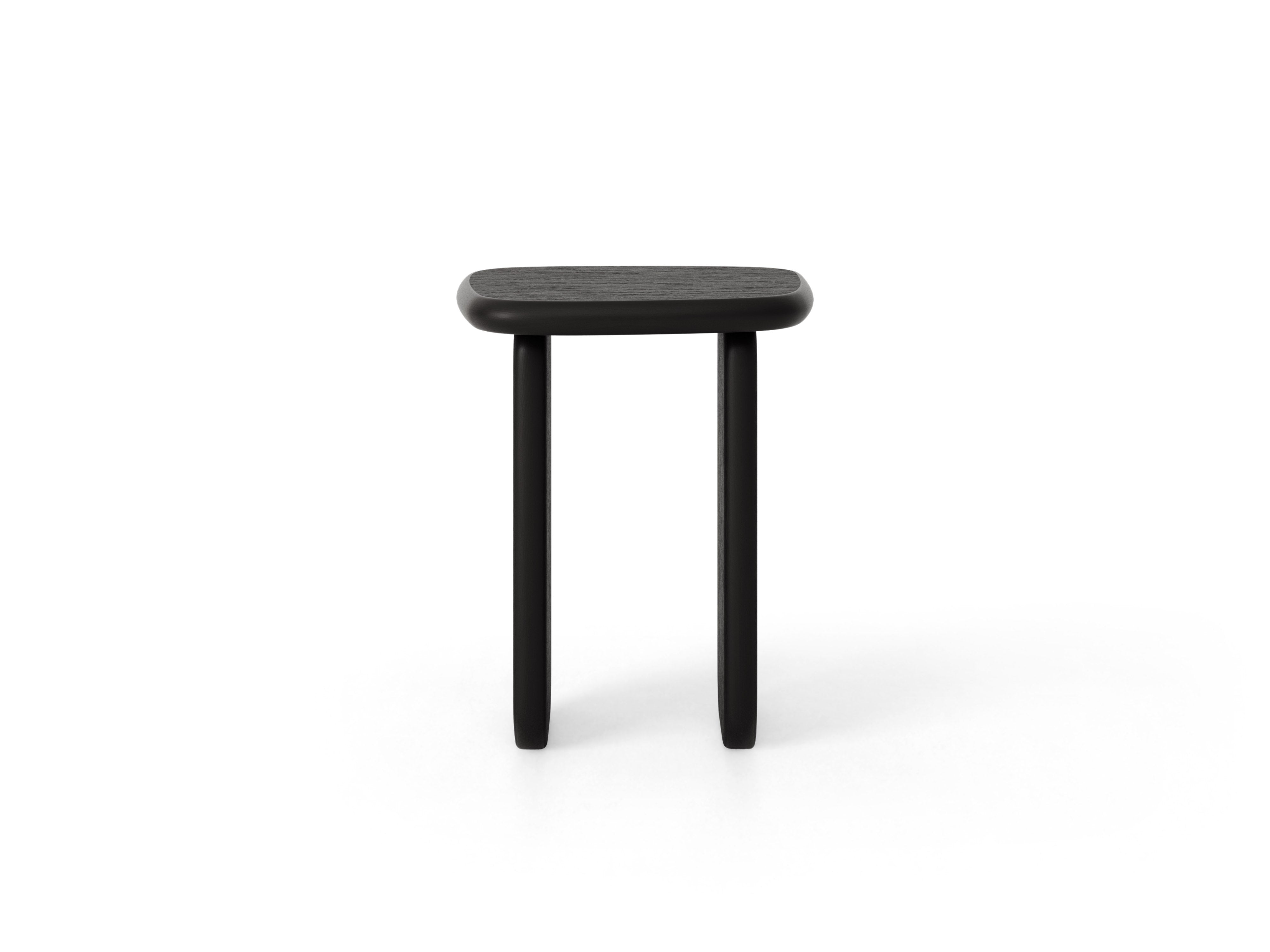 LANA Side Table in Black Oak