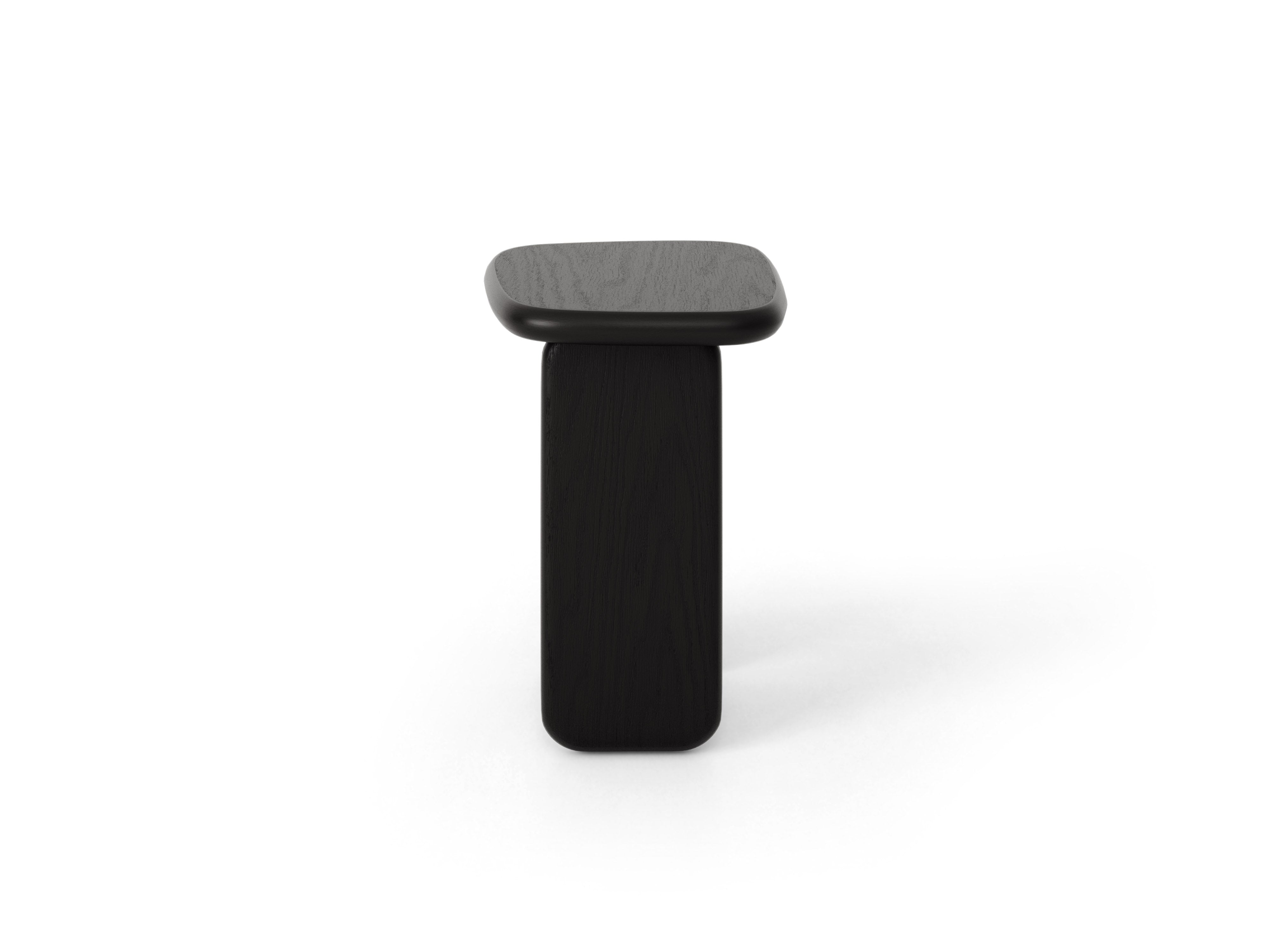 LANA Side Table in Black Oak