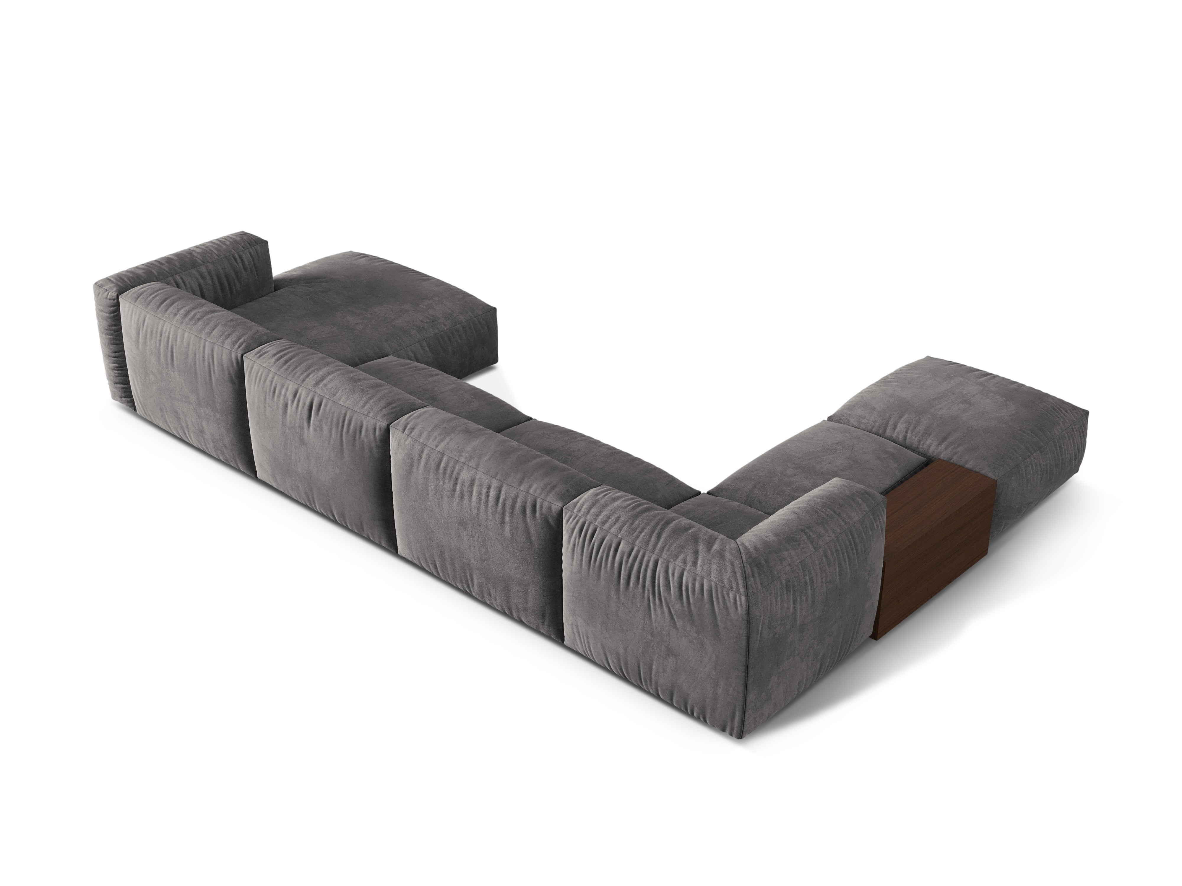 Left -handed corner velvet panoramic Martin Gray