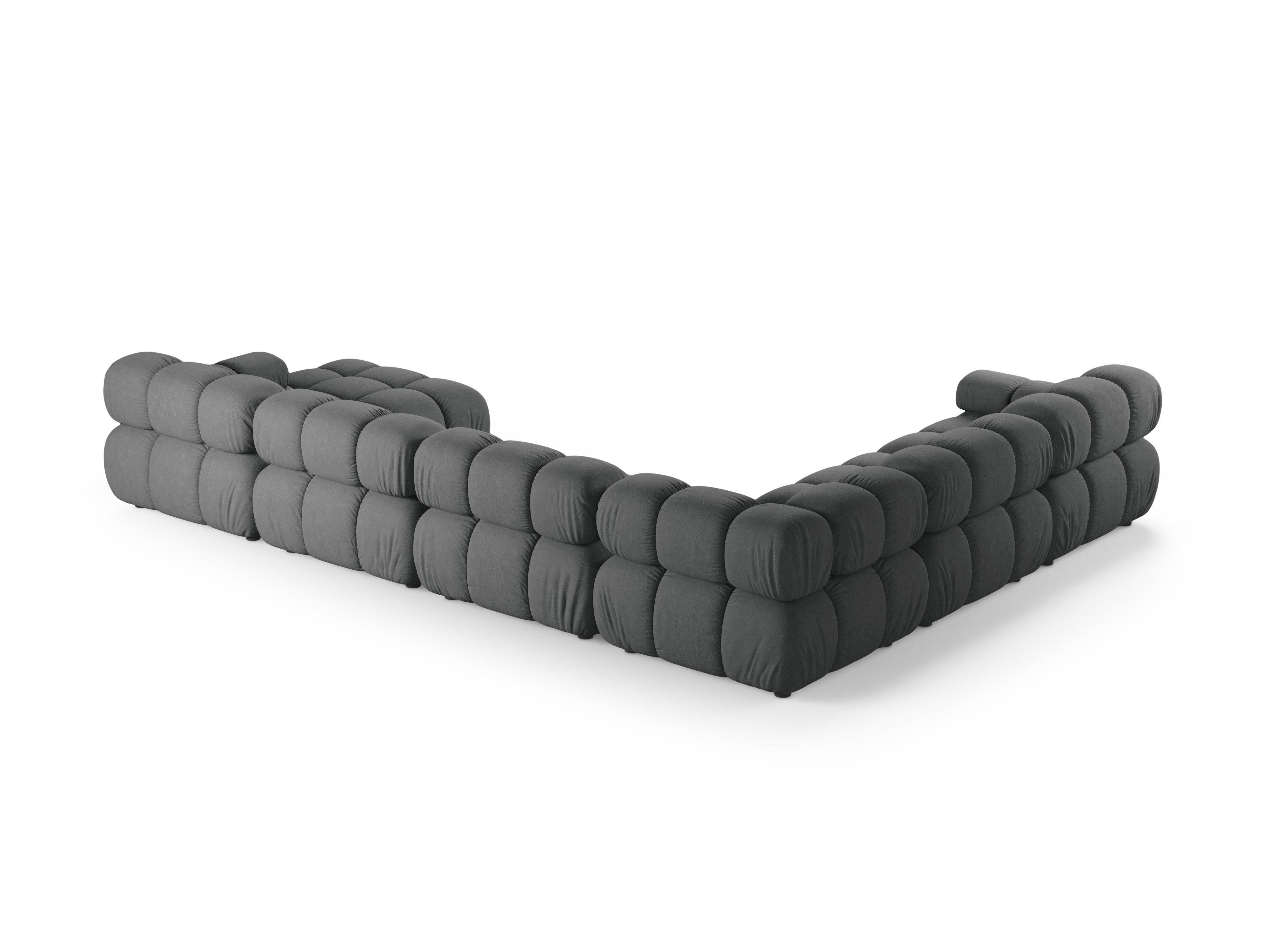 Left-facing panoramic corner sofa BELLIS in gray