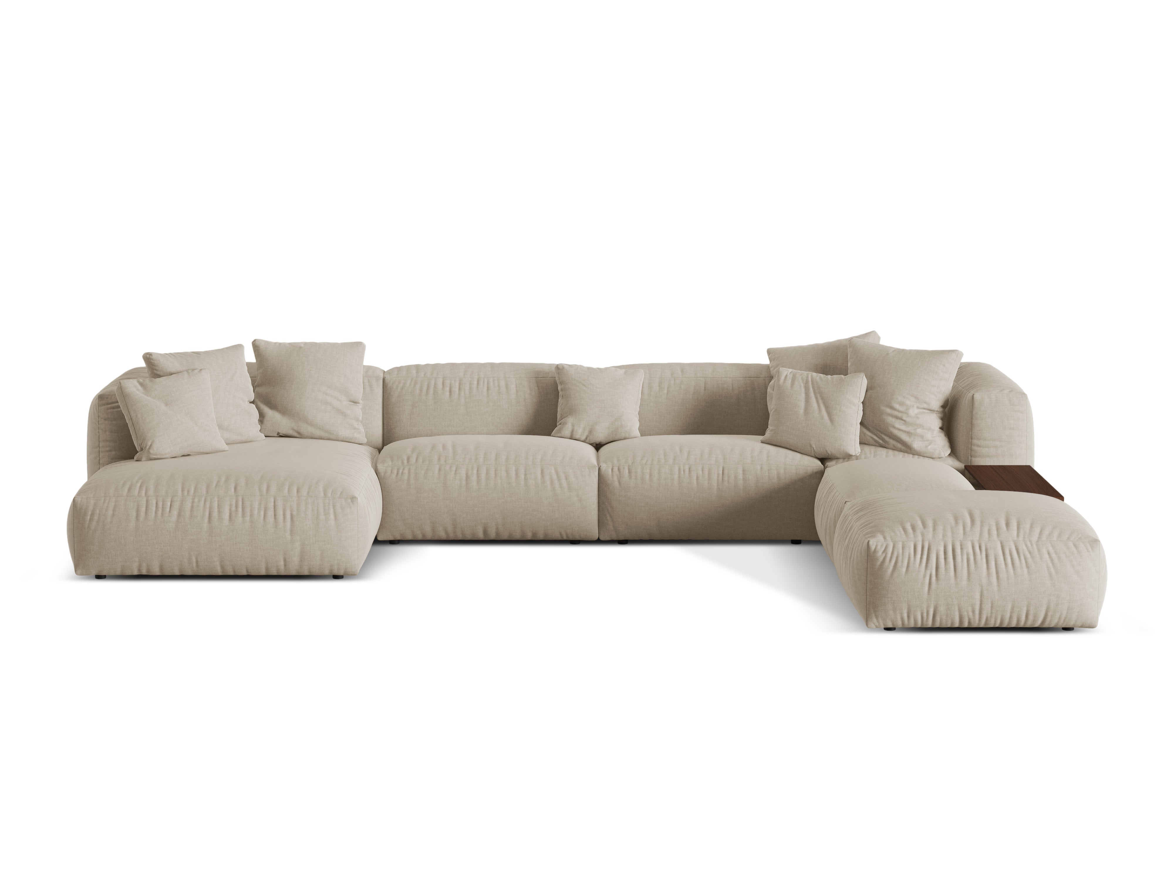 Right -sided panoramic corner Martin light beige