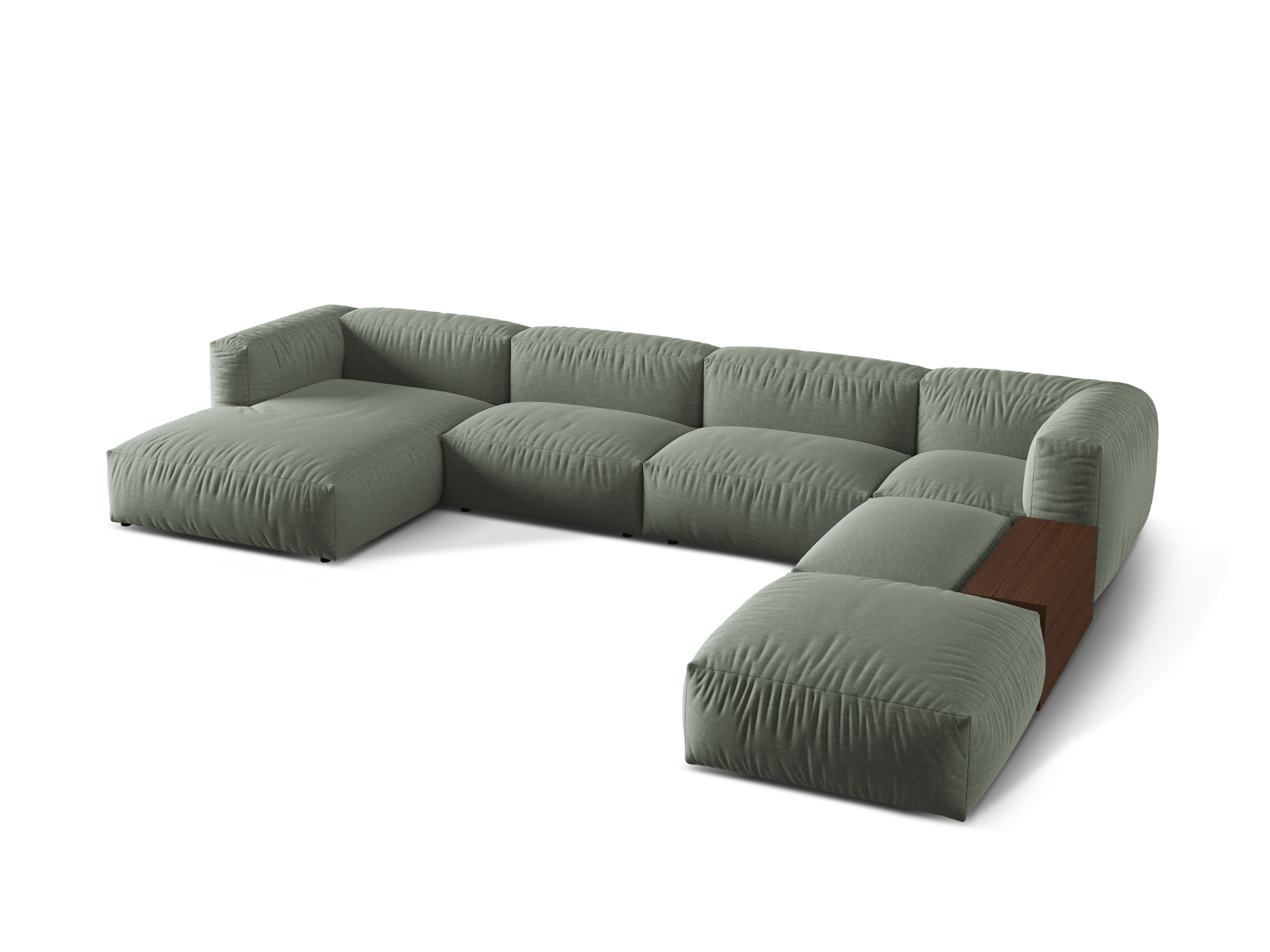 Right -sided panoramic corner Martin Olive Green