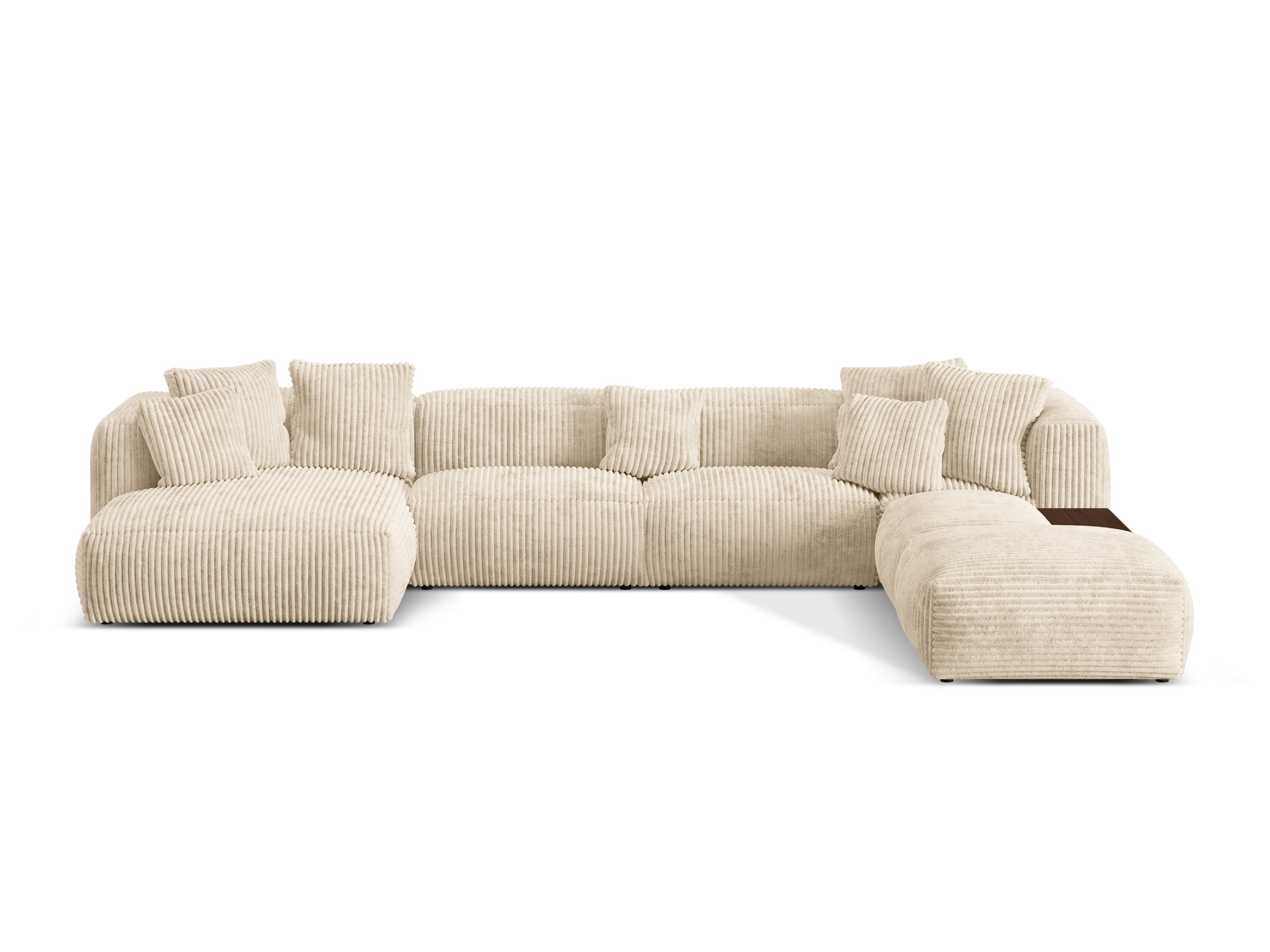 Martin rechts -Ecke Martin Light Beige Corduroy