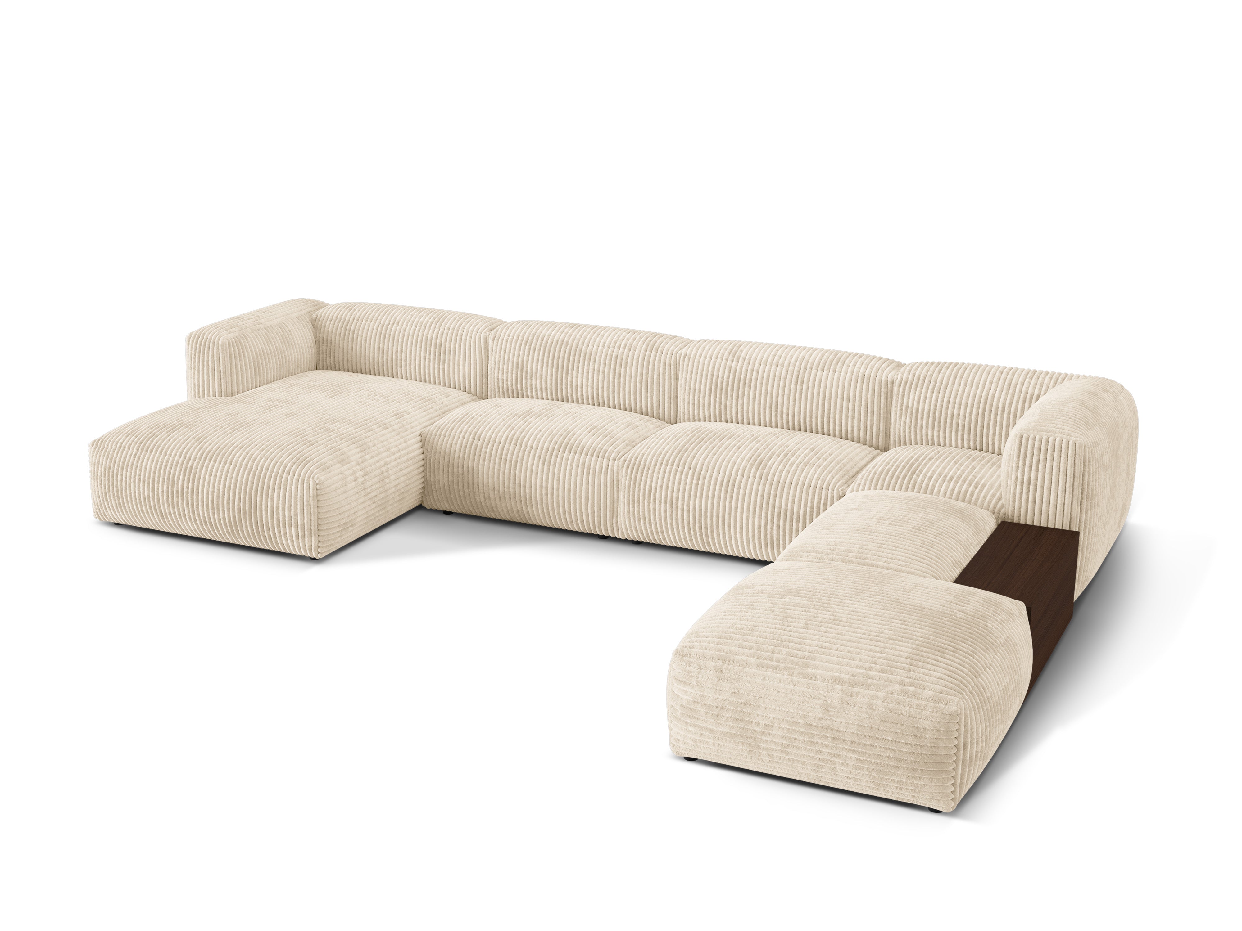 Martin rechts -Ecke Martin Light Beige Corduroy