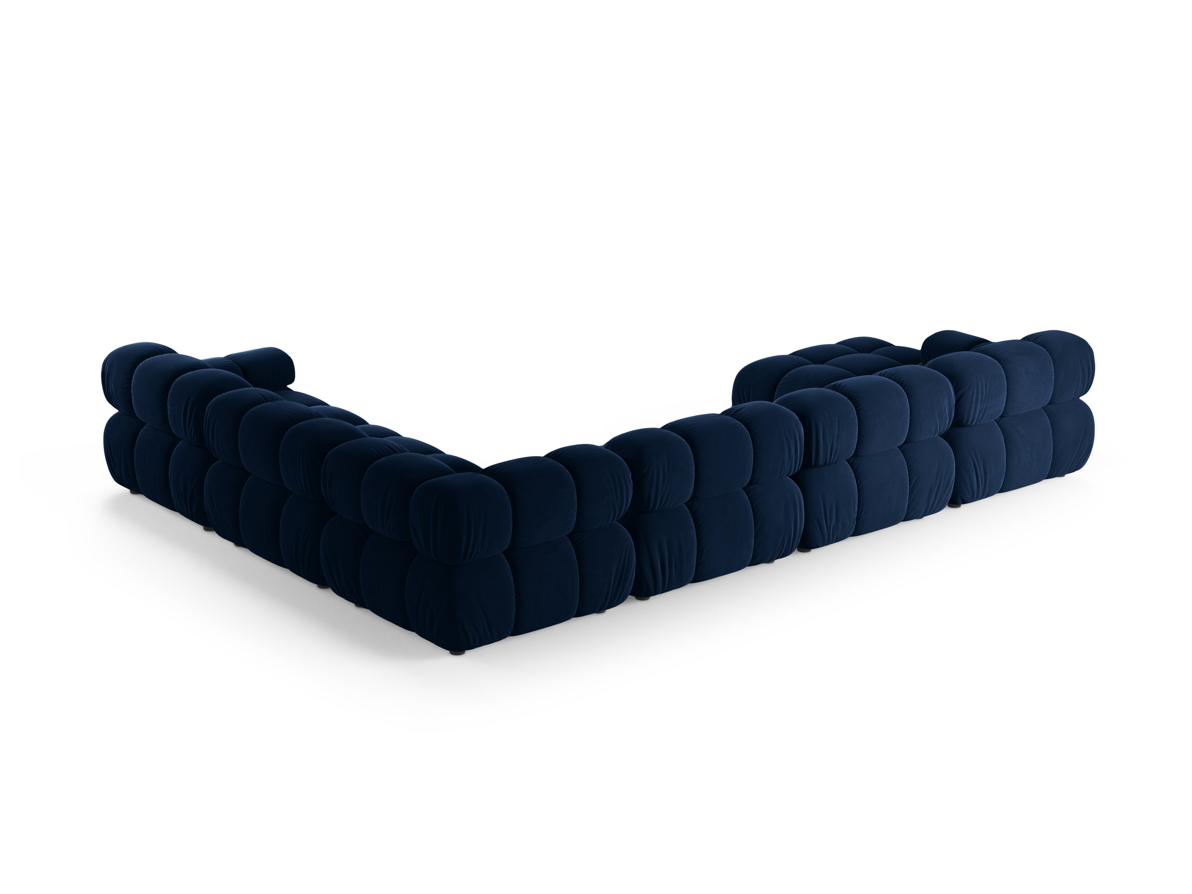 Panoramic Velvet Right-Arm Sofa BELLIS in Royal Blue