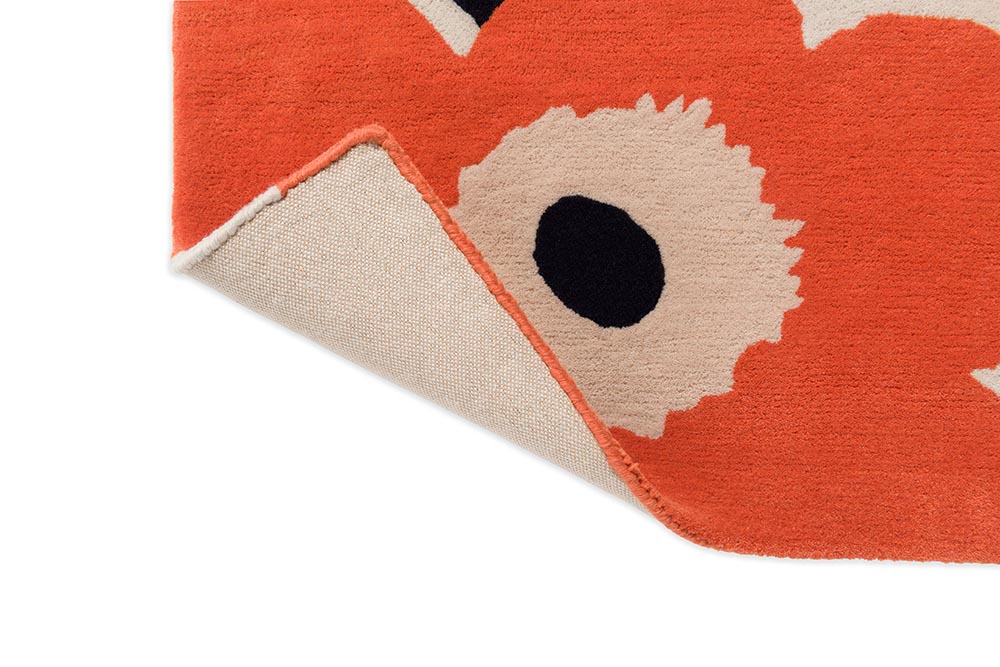 Wollteppich einzigartiger beige-orange