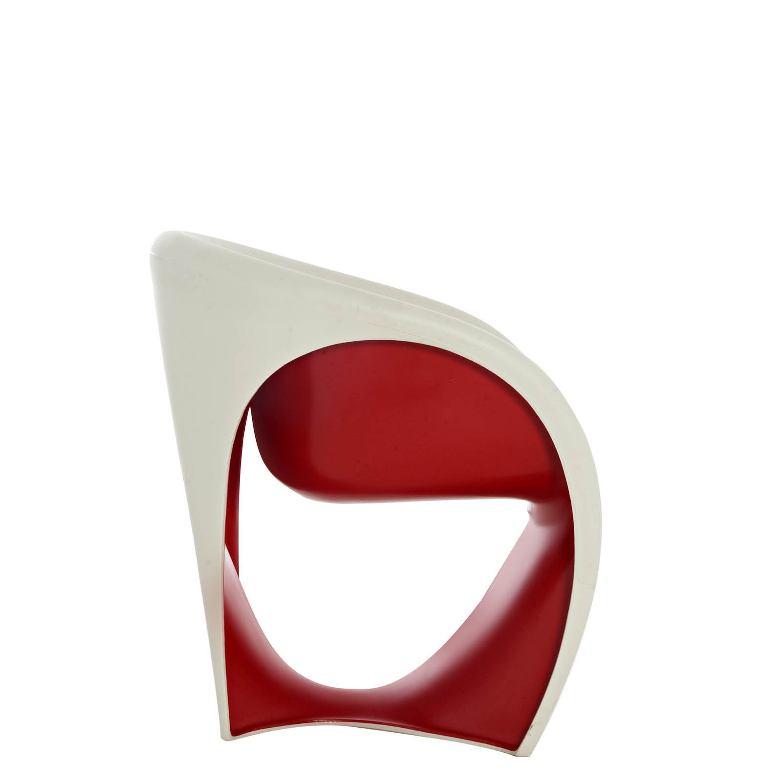 MT1 armchair white and red