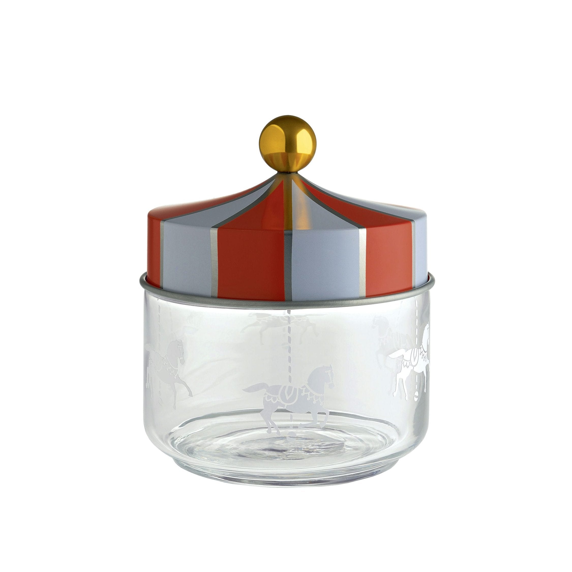 Zirkusküchenbehälter Glas mit Siebdruckdruck