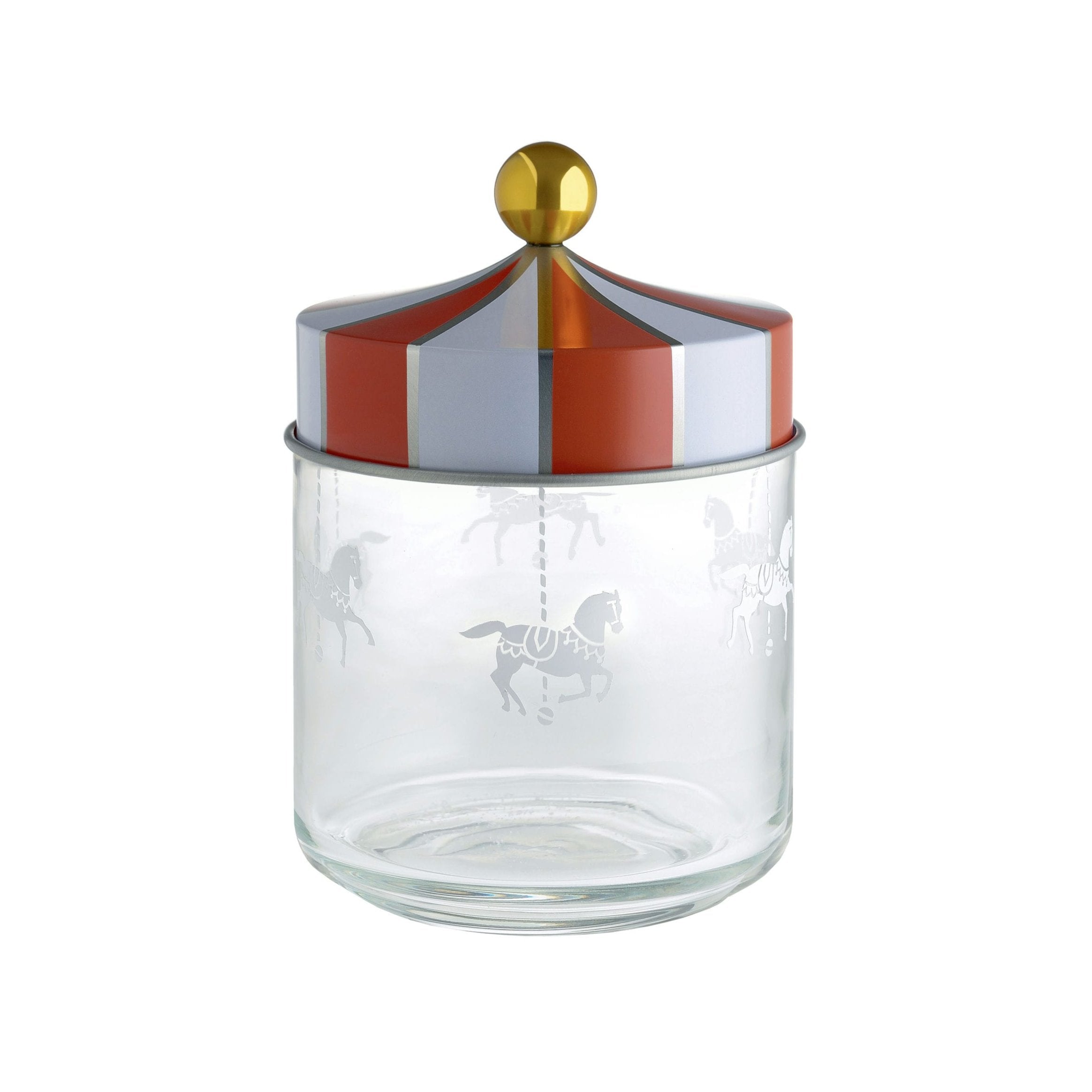 Zirkusküchenbehälter Glas mit Siebdruckdruck