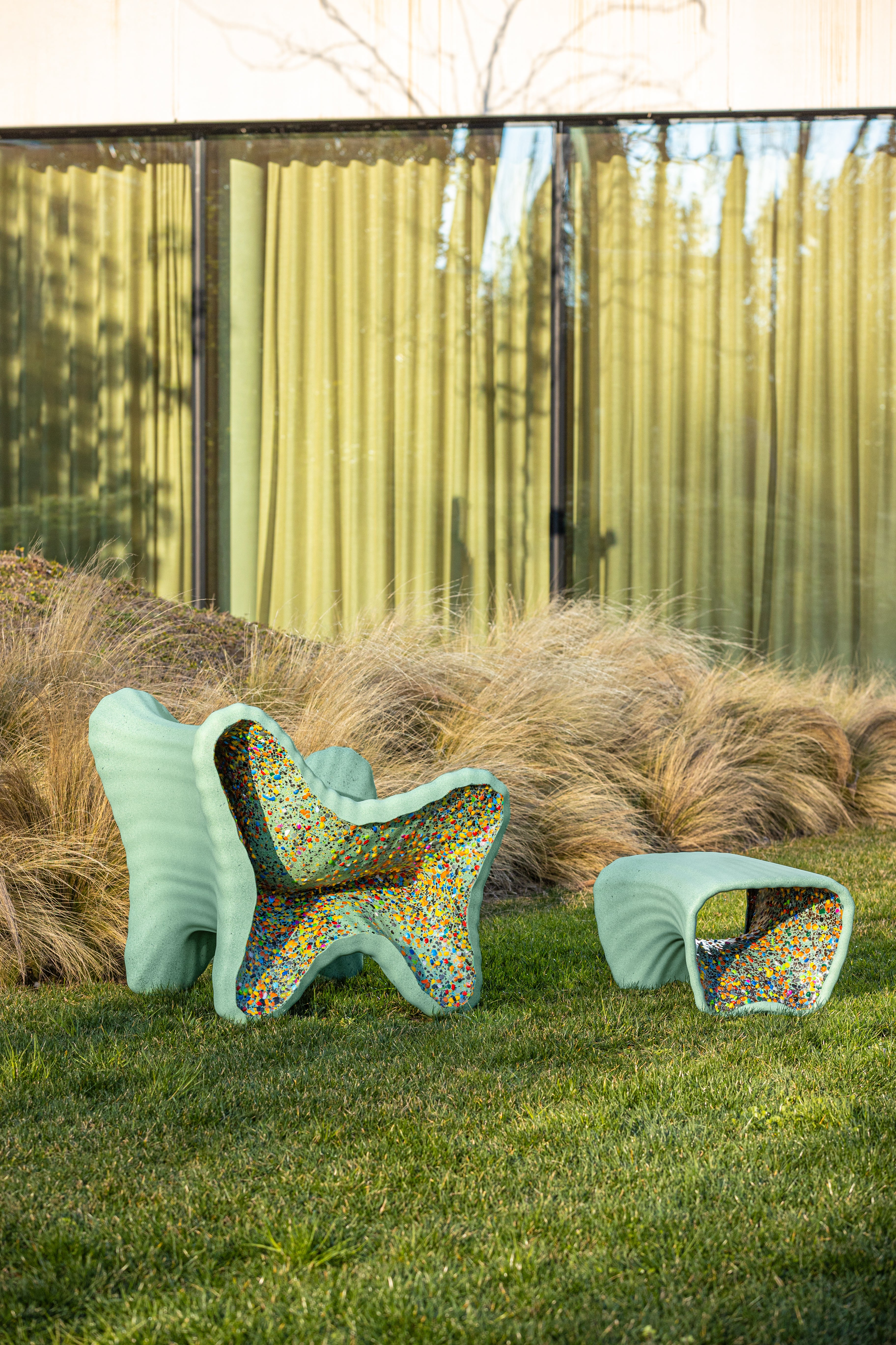 IN-SIDE terracotta garden stool