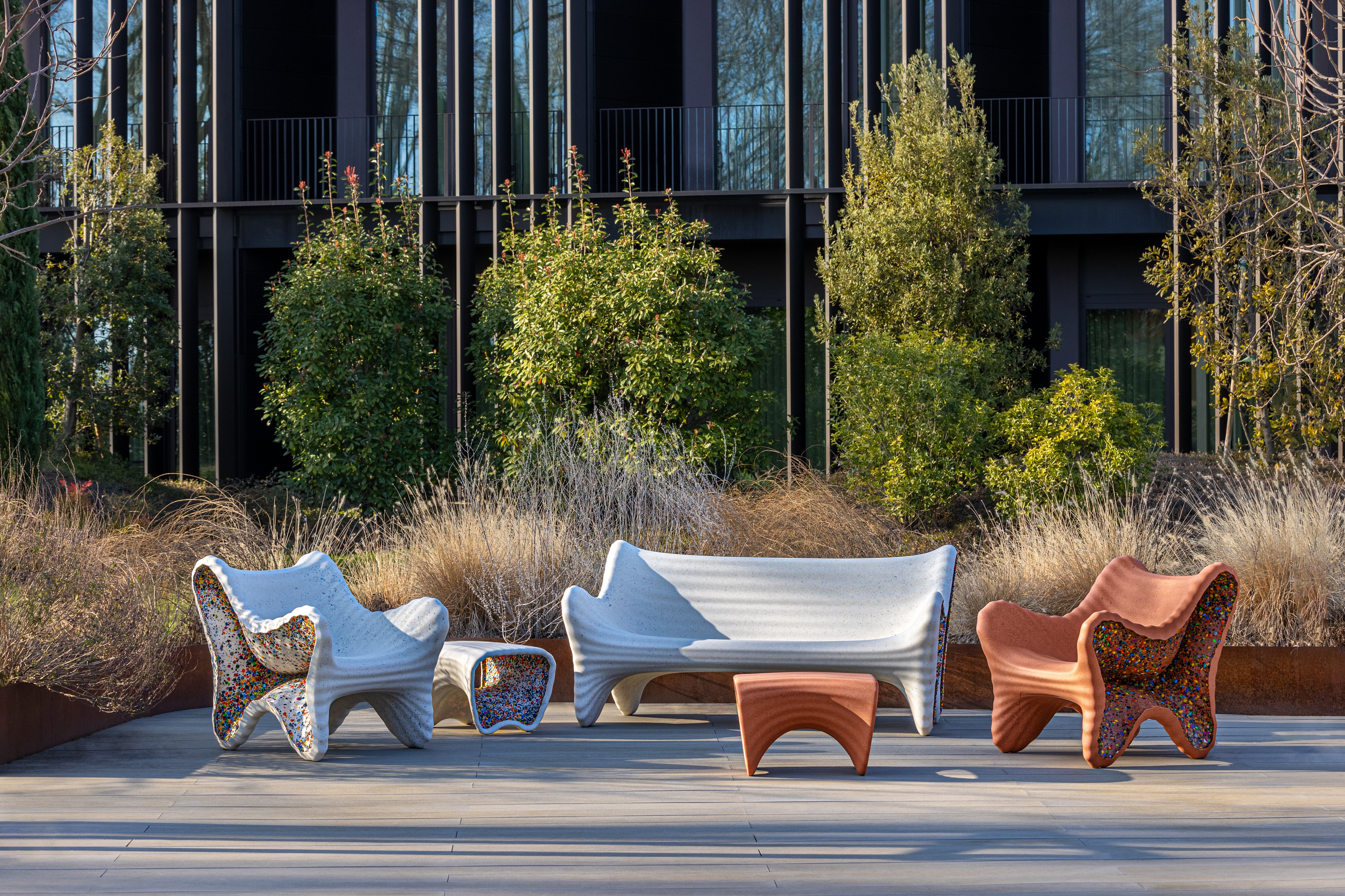 IN-SIDE terracotta garden stool