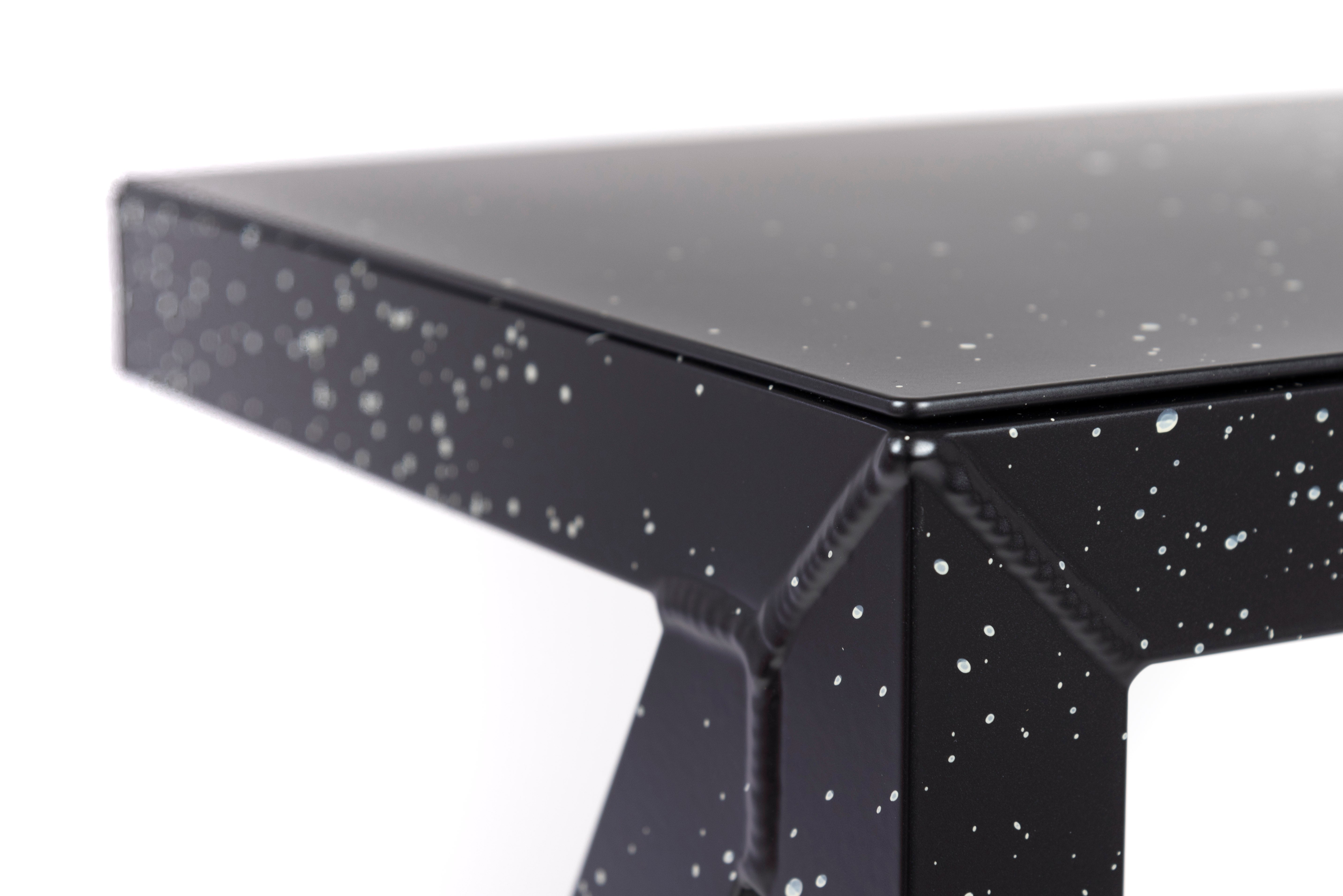BUREAURAMA black stool with white
