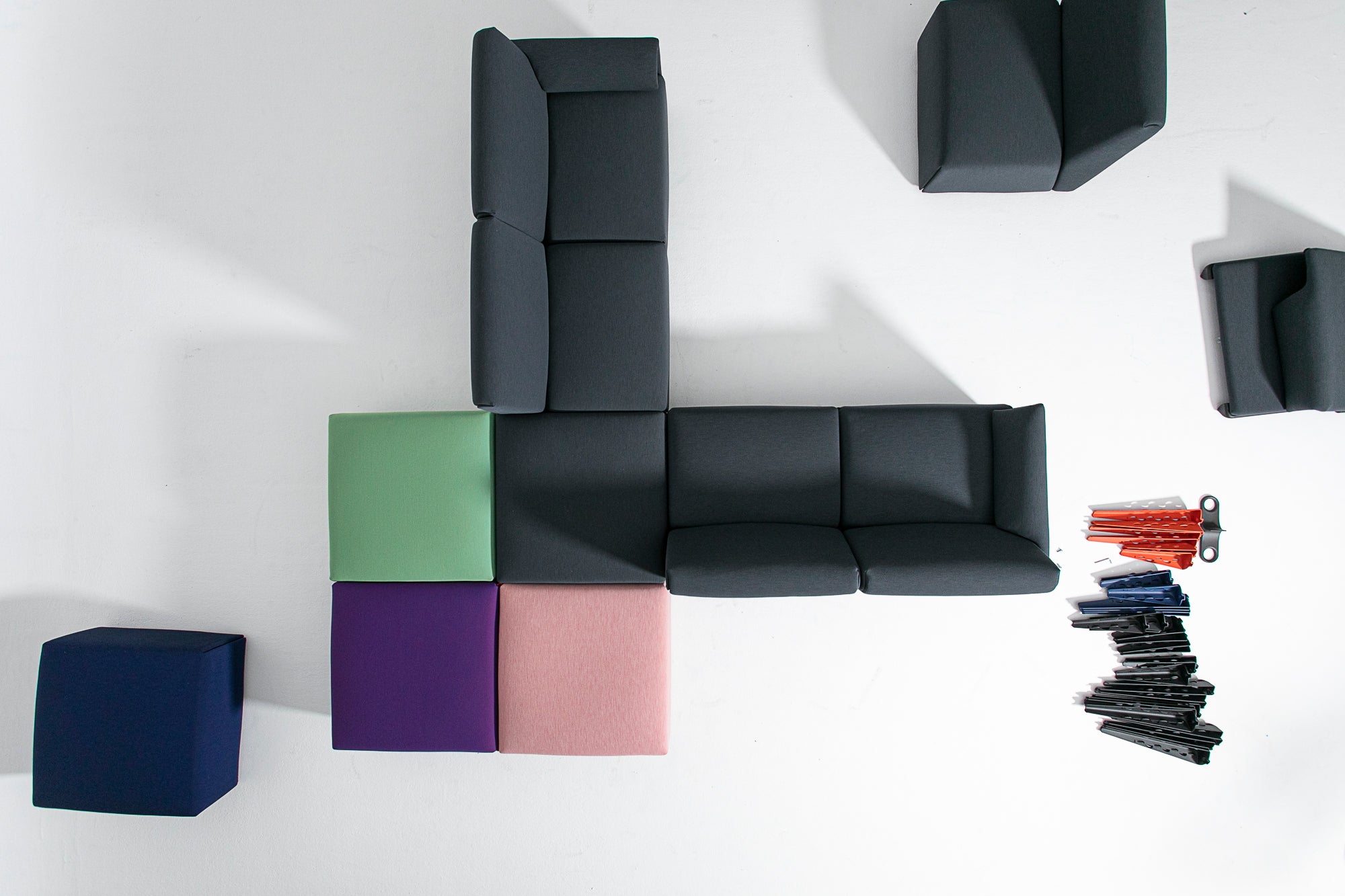 COSTUME Modulsofa - gepolstertes Mittelmodul