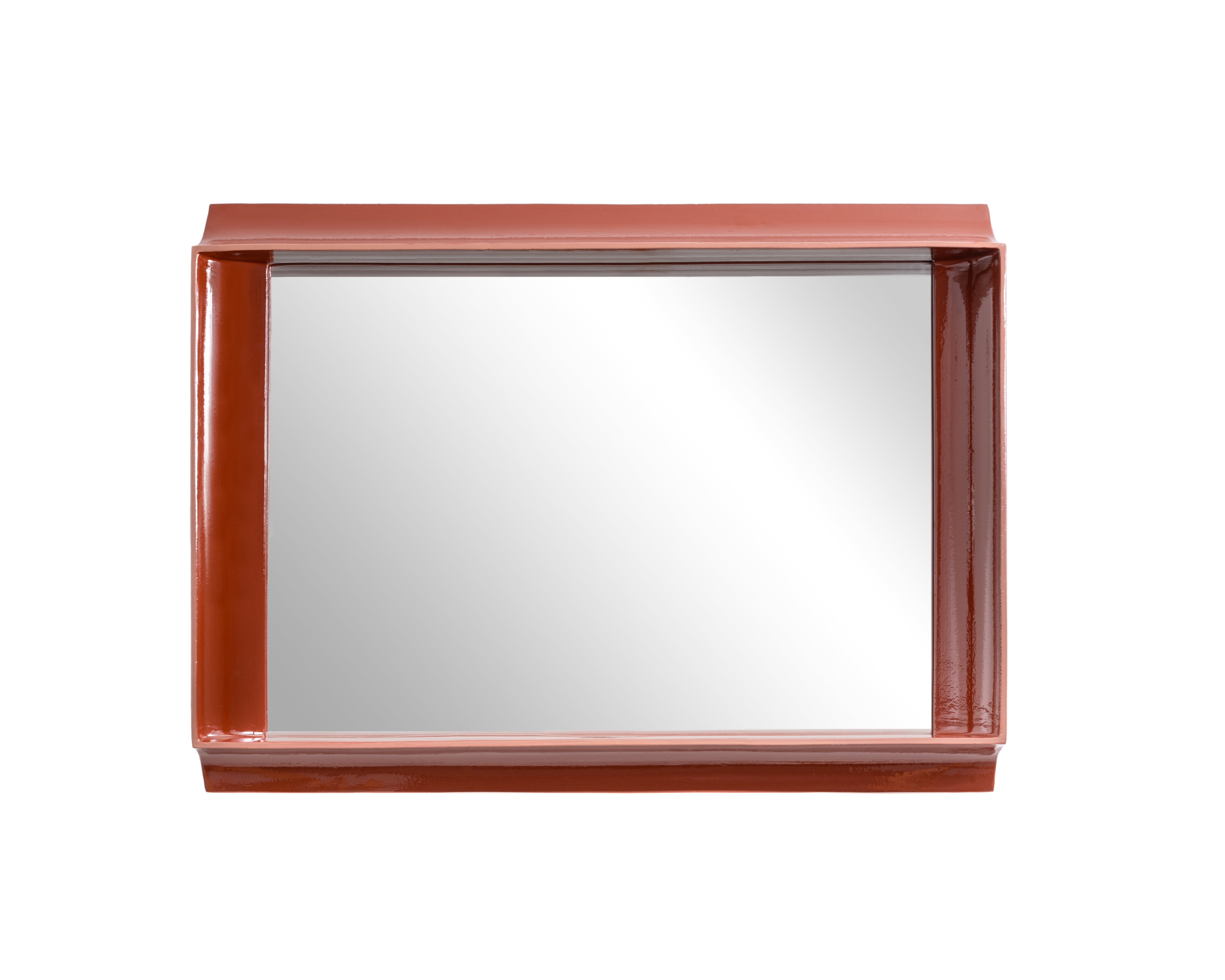 COVES wall mirror terracotta