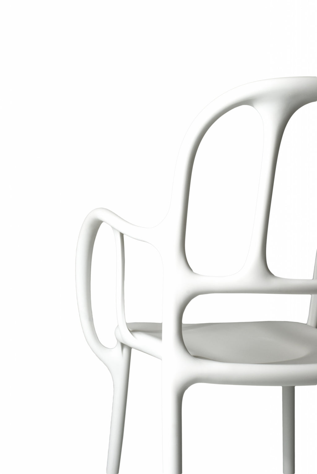 MILA white outdoor chair