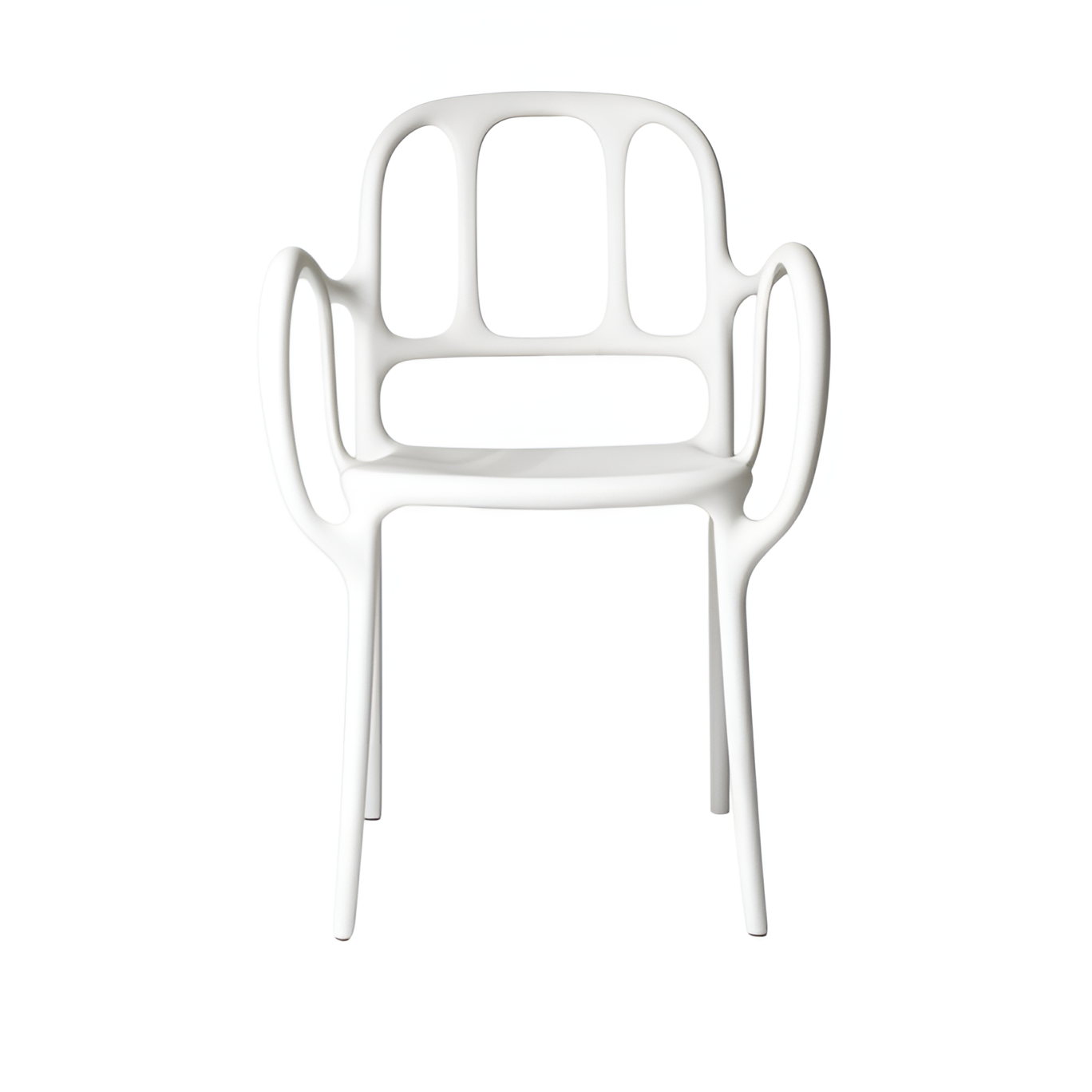 MILA white outdoor chair