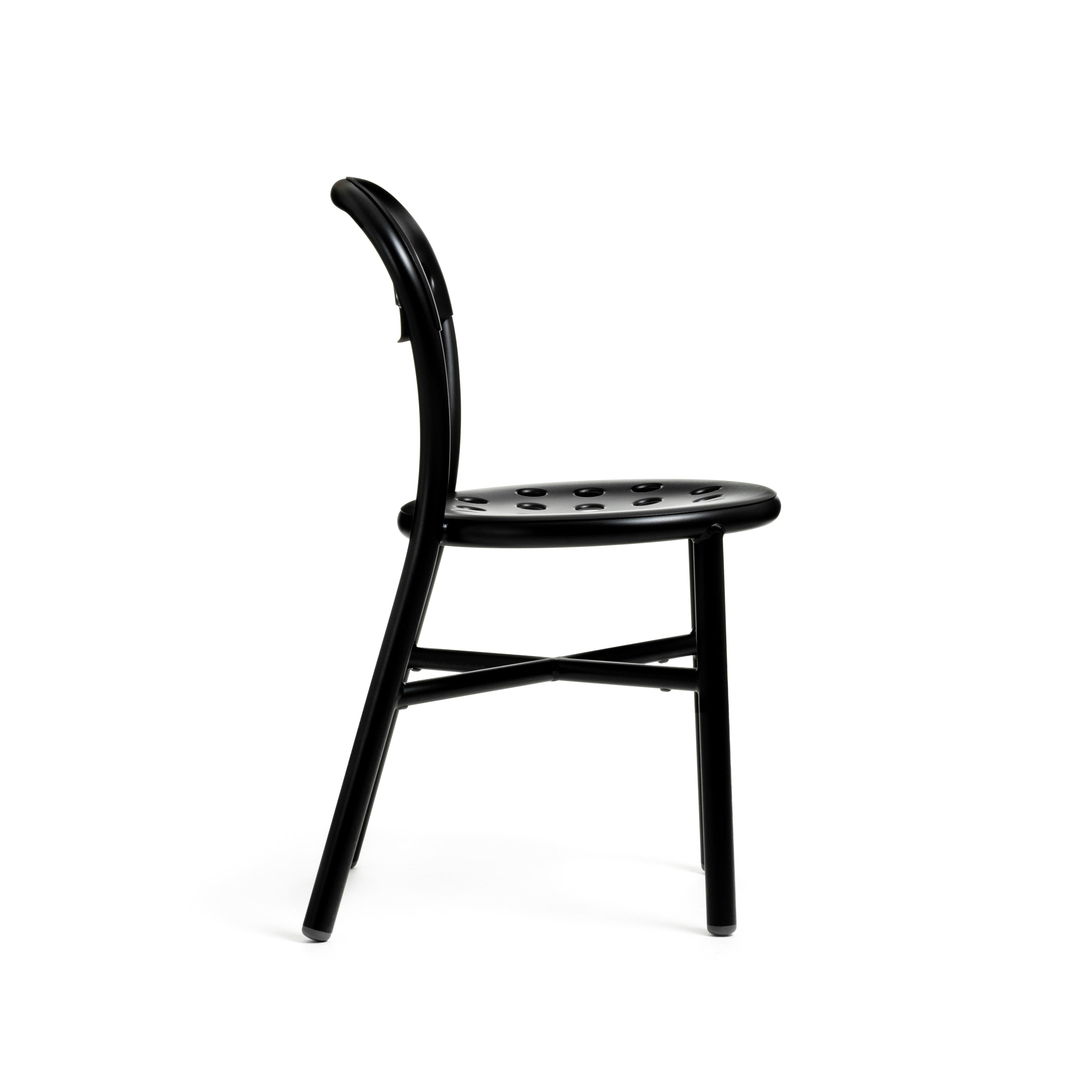 PIPE Outdoor-Stuhl, schwarz