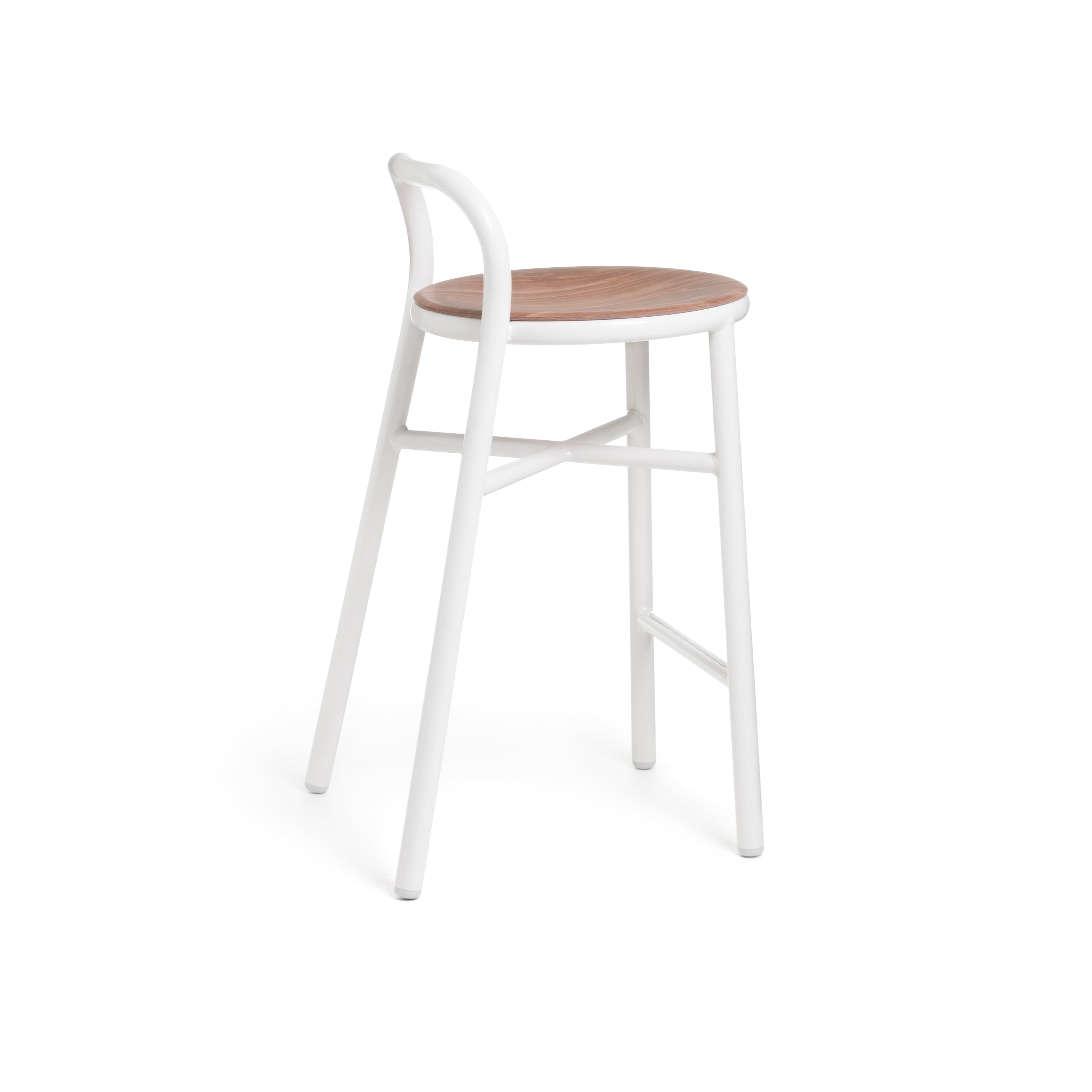 PIPE stool in light beech wood