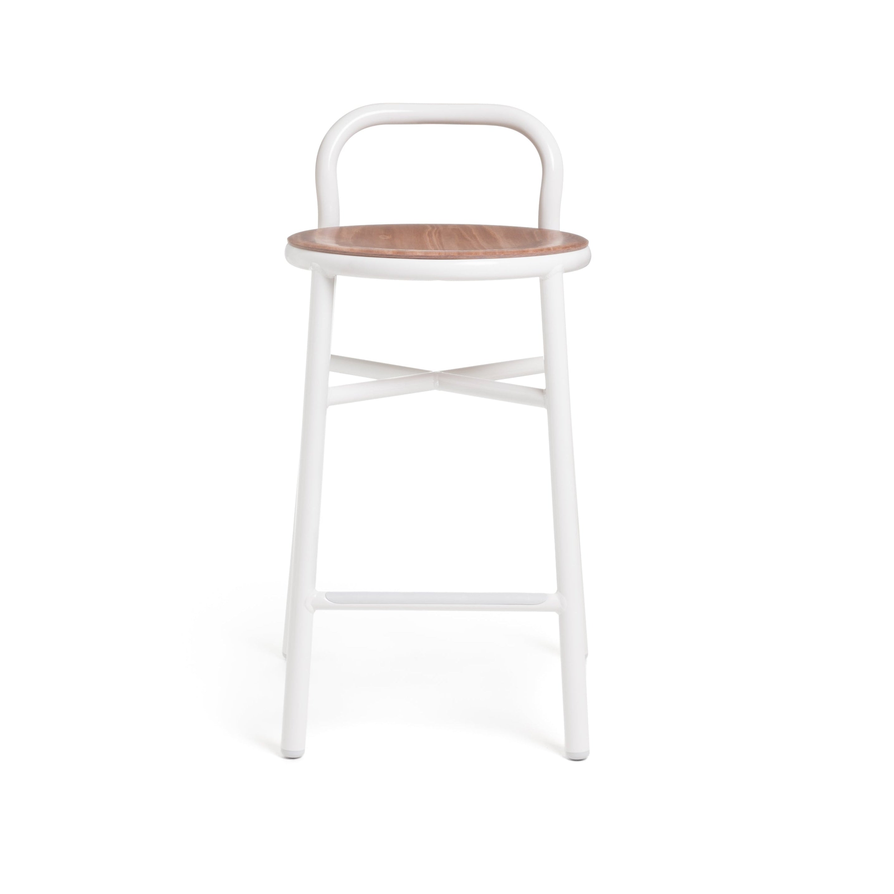 PIPE stool in light beech wood