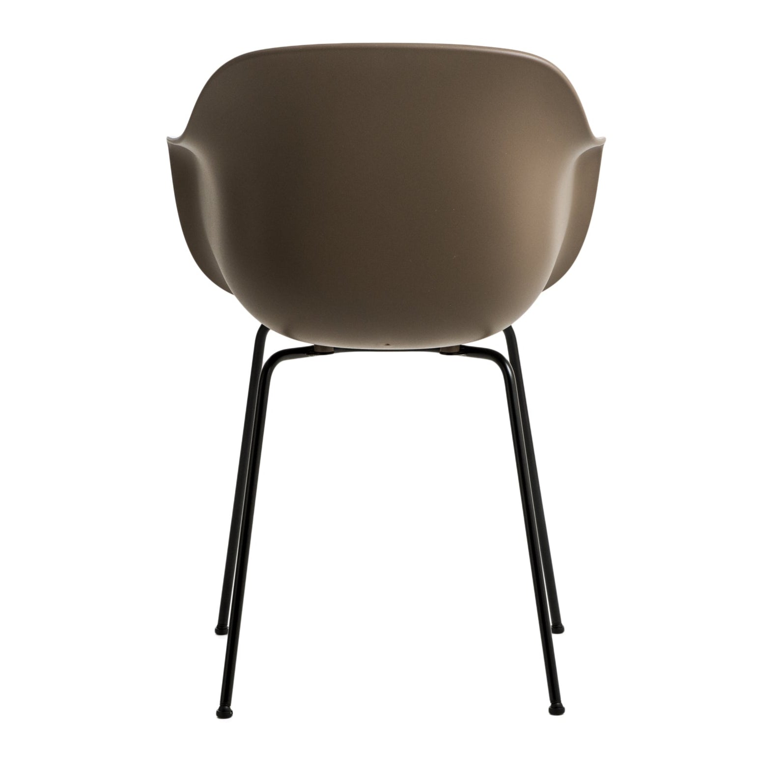 SUBSTANCE brauner Sessel mit Metallgestell