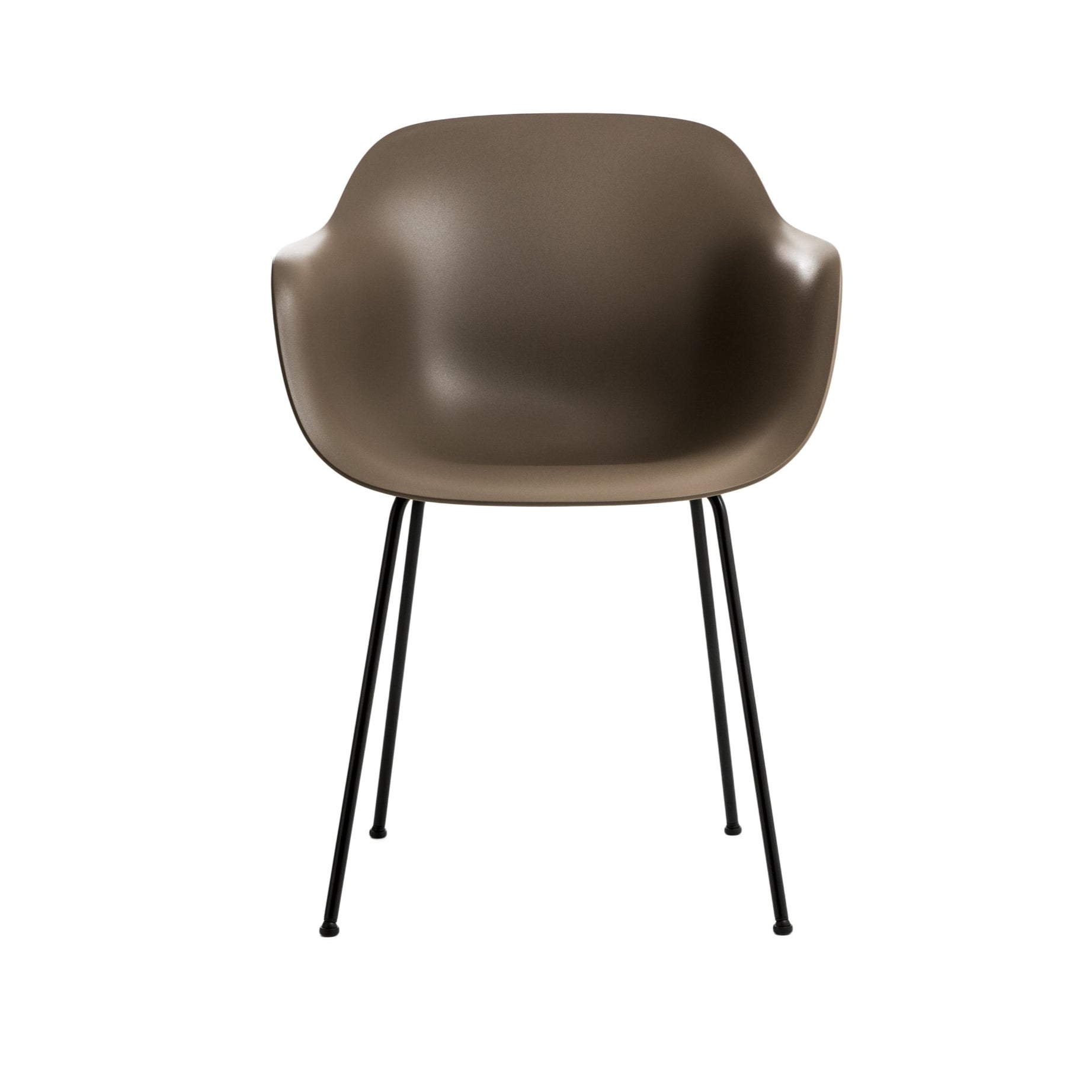 SUBSTANCE brauner Sessel mit Metallgestell