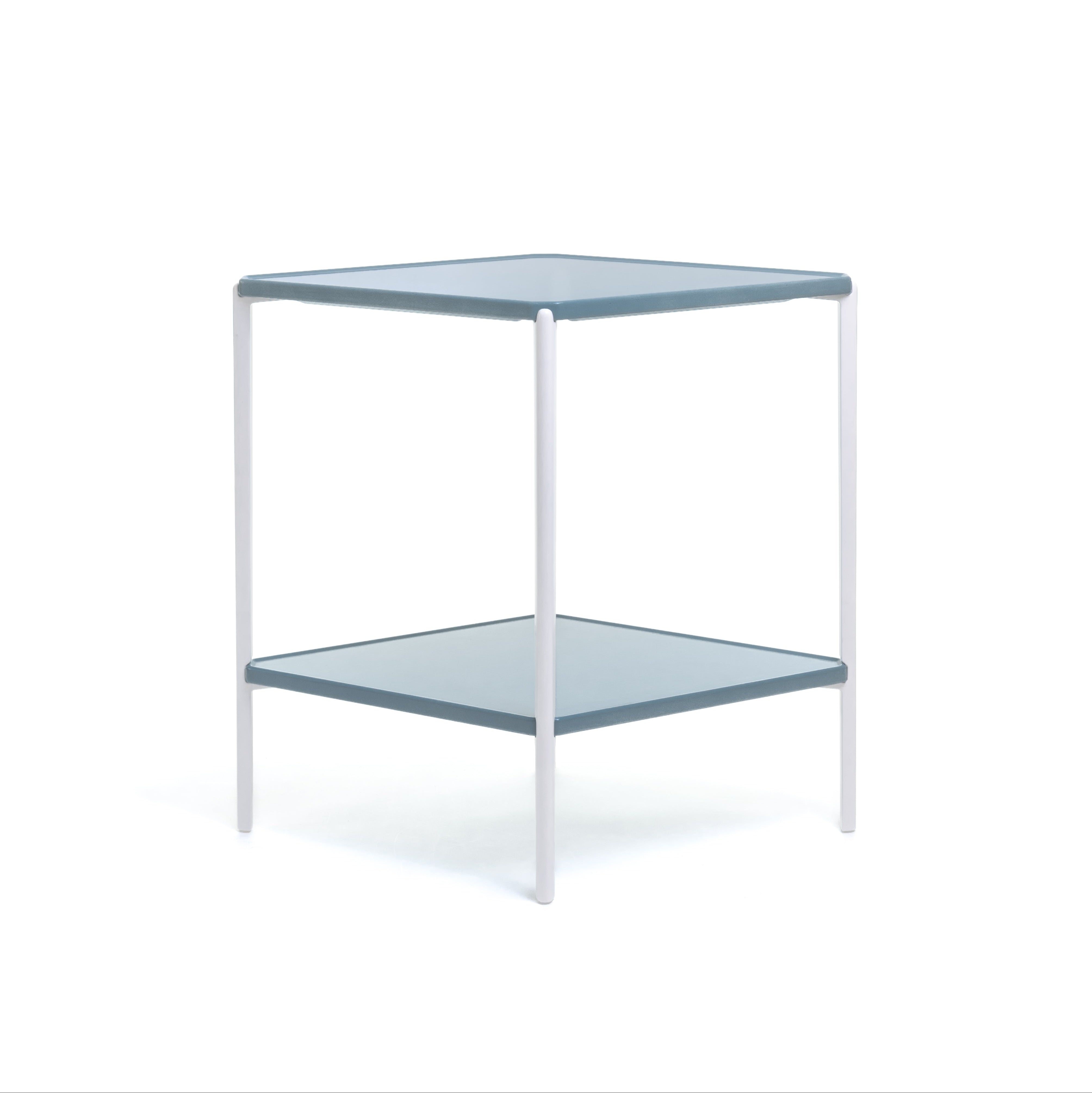 TAMBOUR Regal blauer Beton