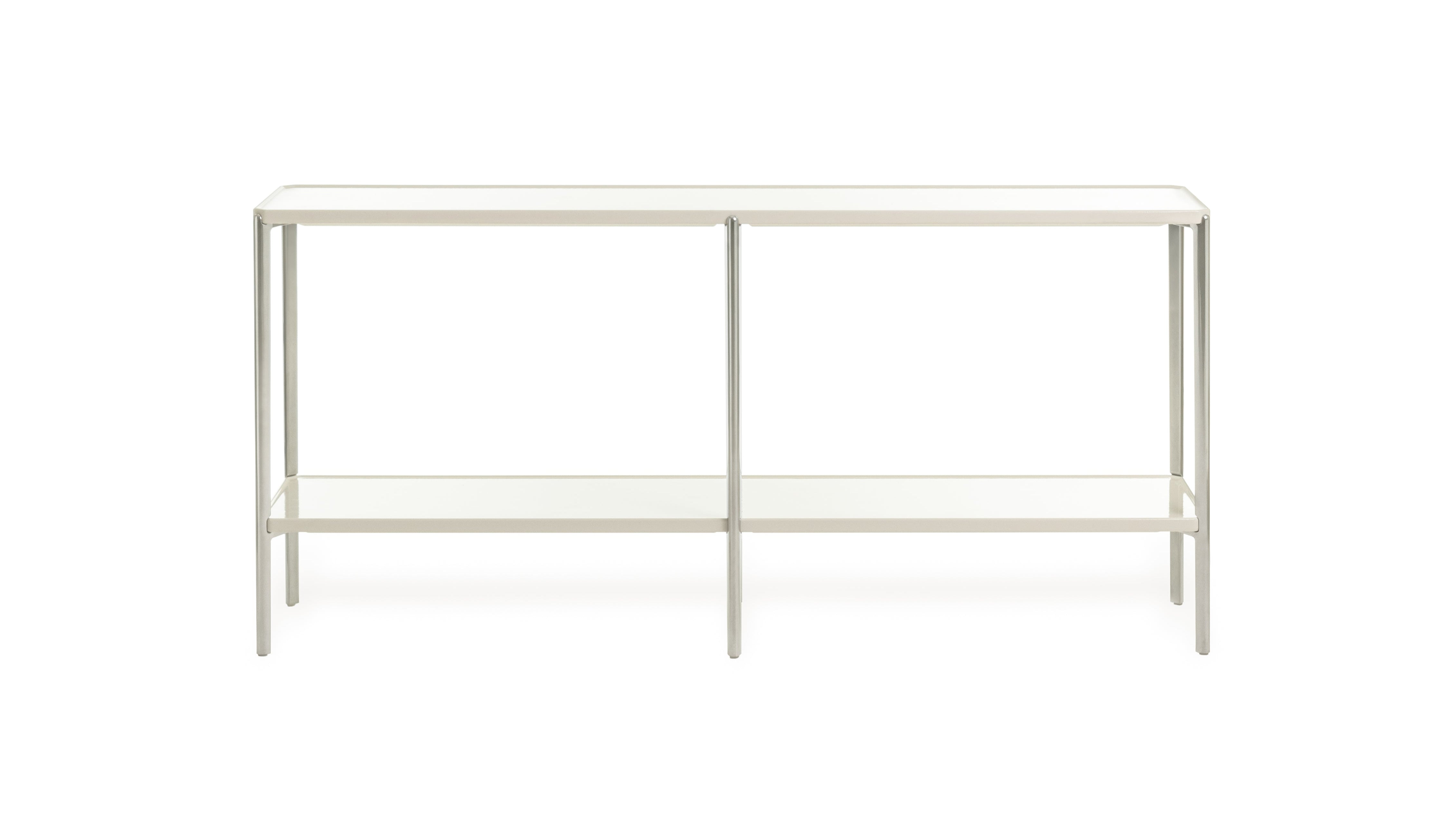 Doppelregal TAMBOUR cremefarbener Beton