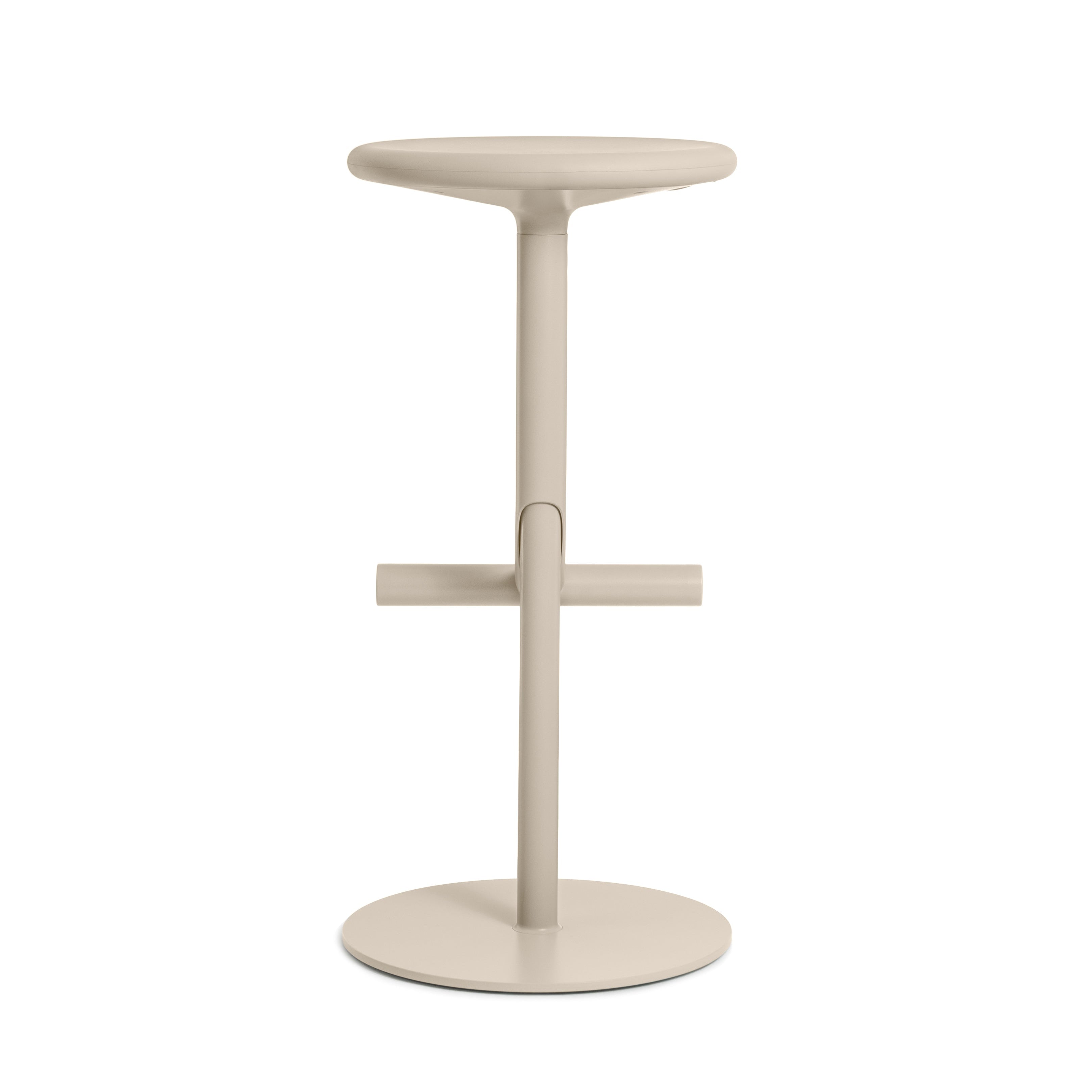 Cream swivel stool TIBU